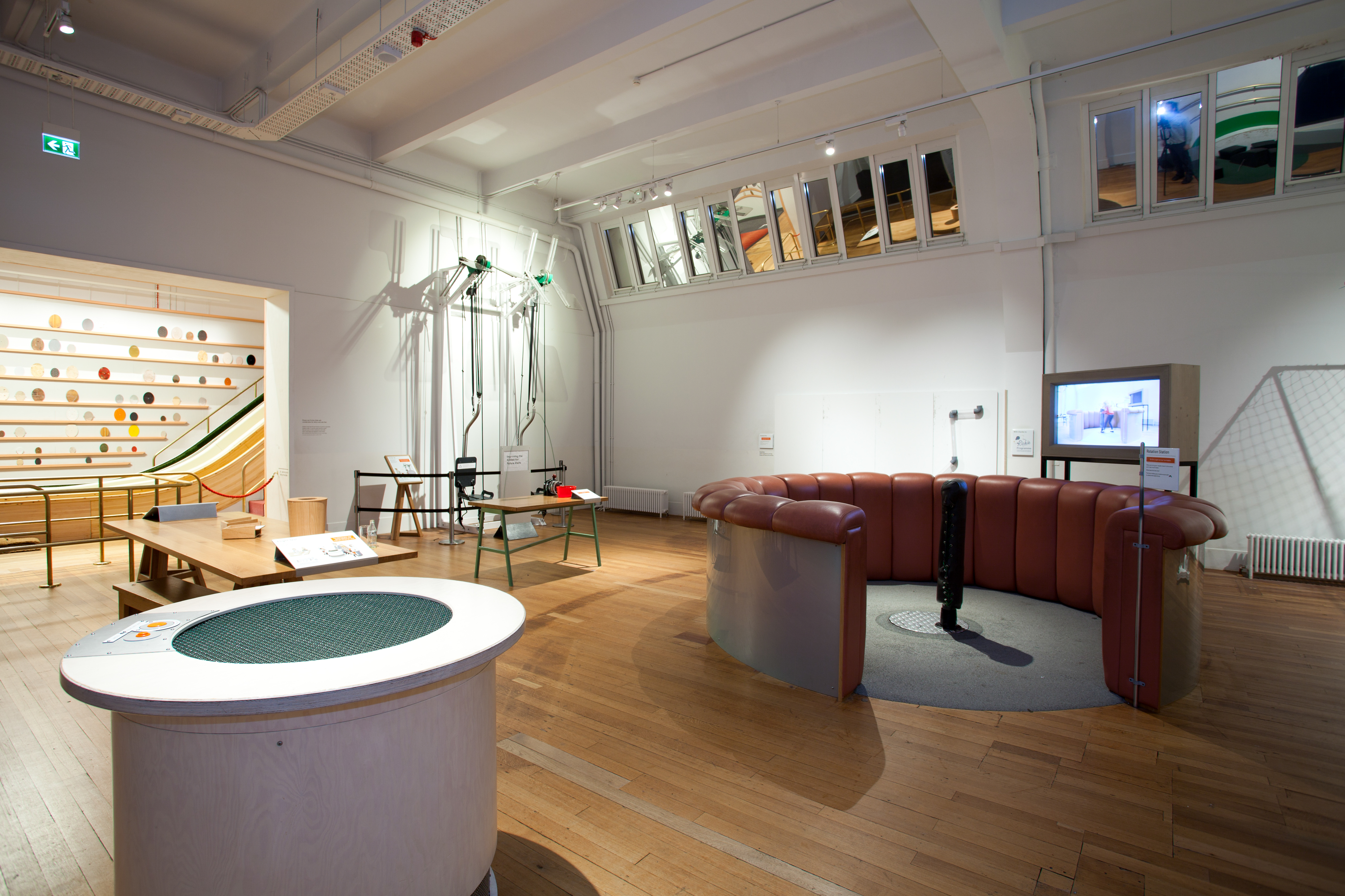 Wonderlab event space at The Science Museum, featuring flexible furniture for workshops.