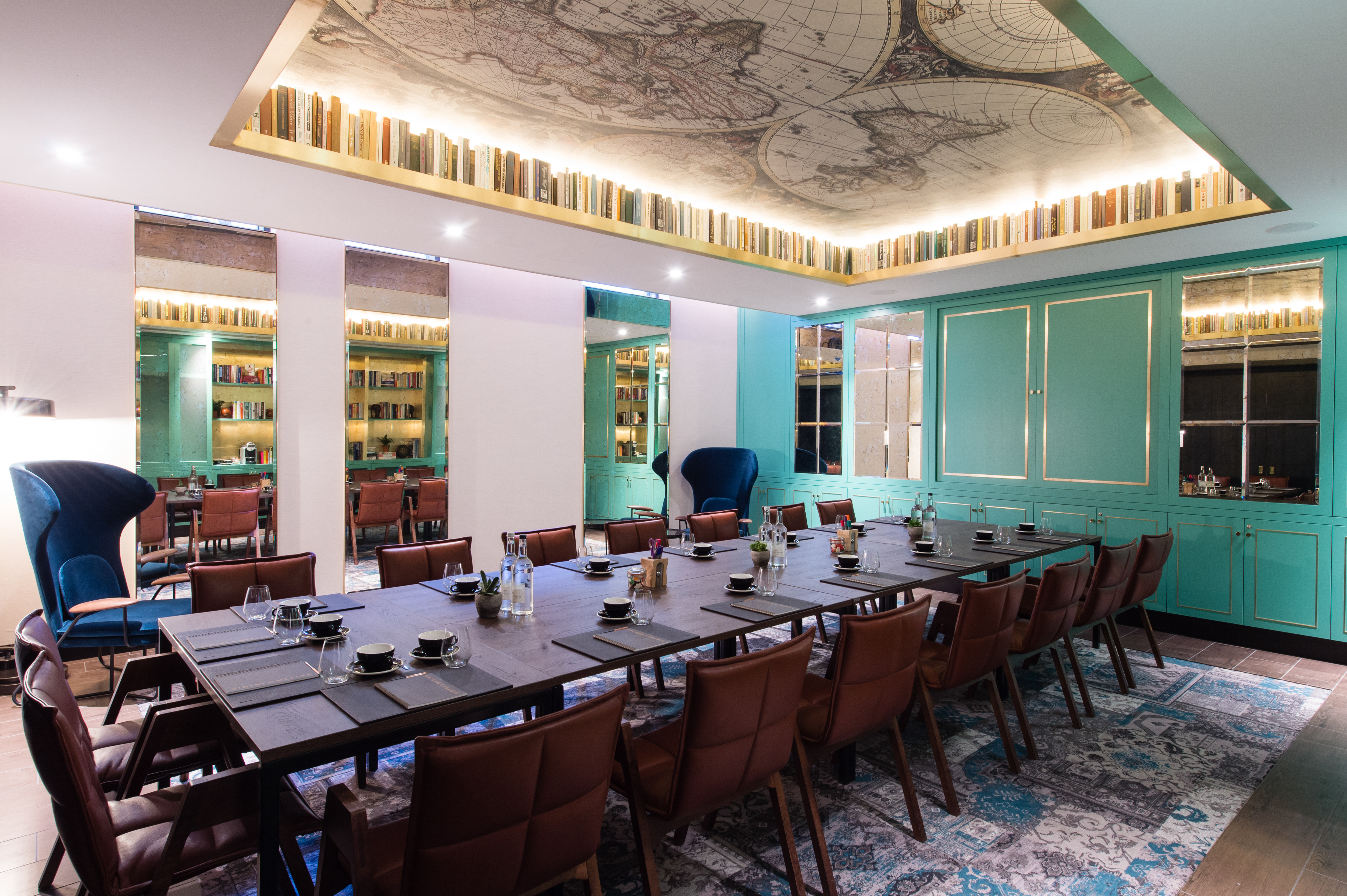 Elegant meeting room at Vintry and Mercer Hotel, perfect for intimate gatherings.