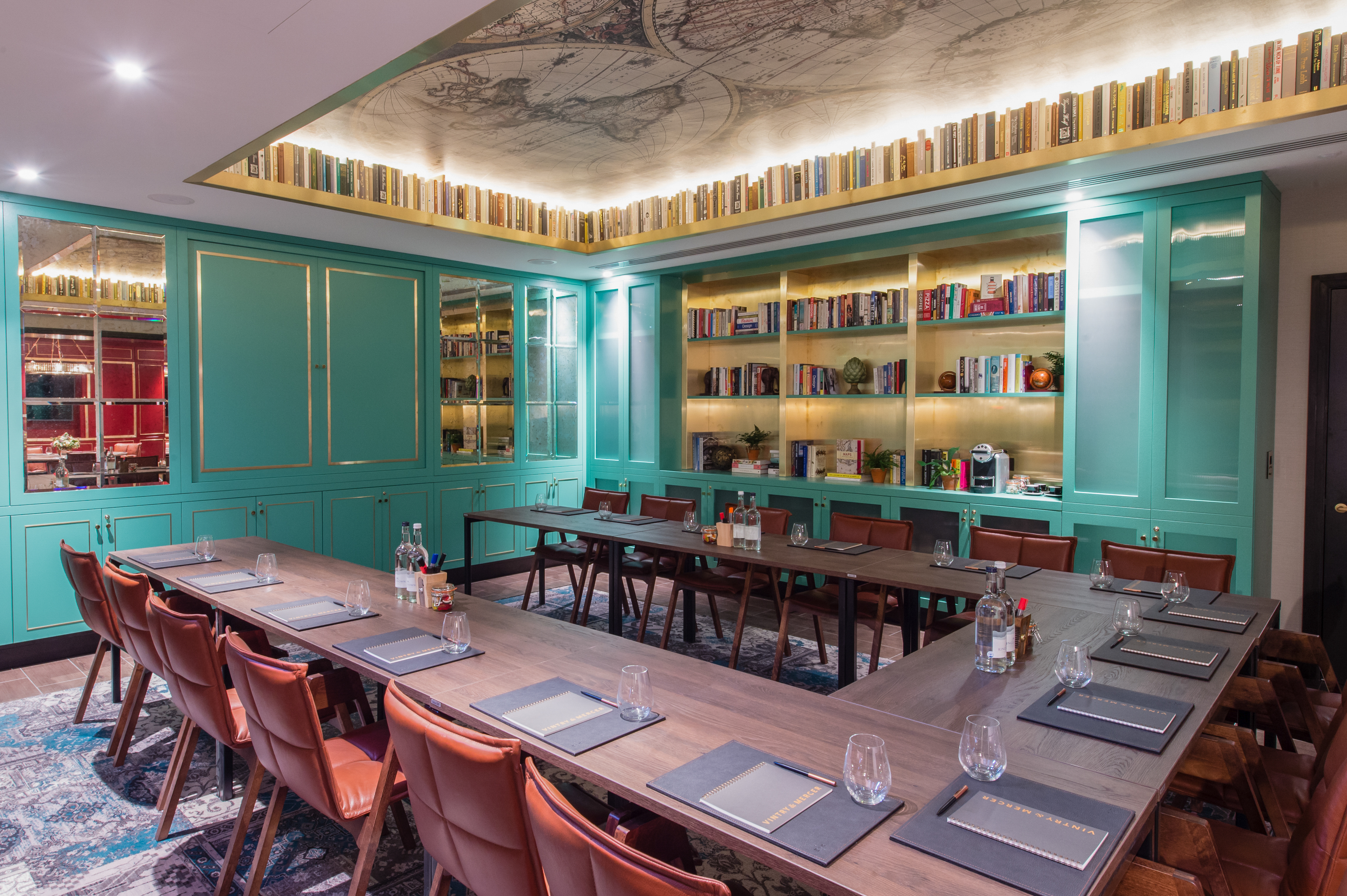 Stylish meeting room at Vintry and Mercer Hotel, perfect for intimate gatherings and events.