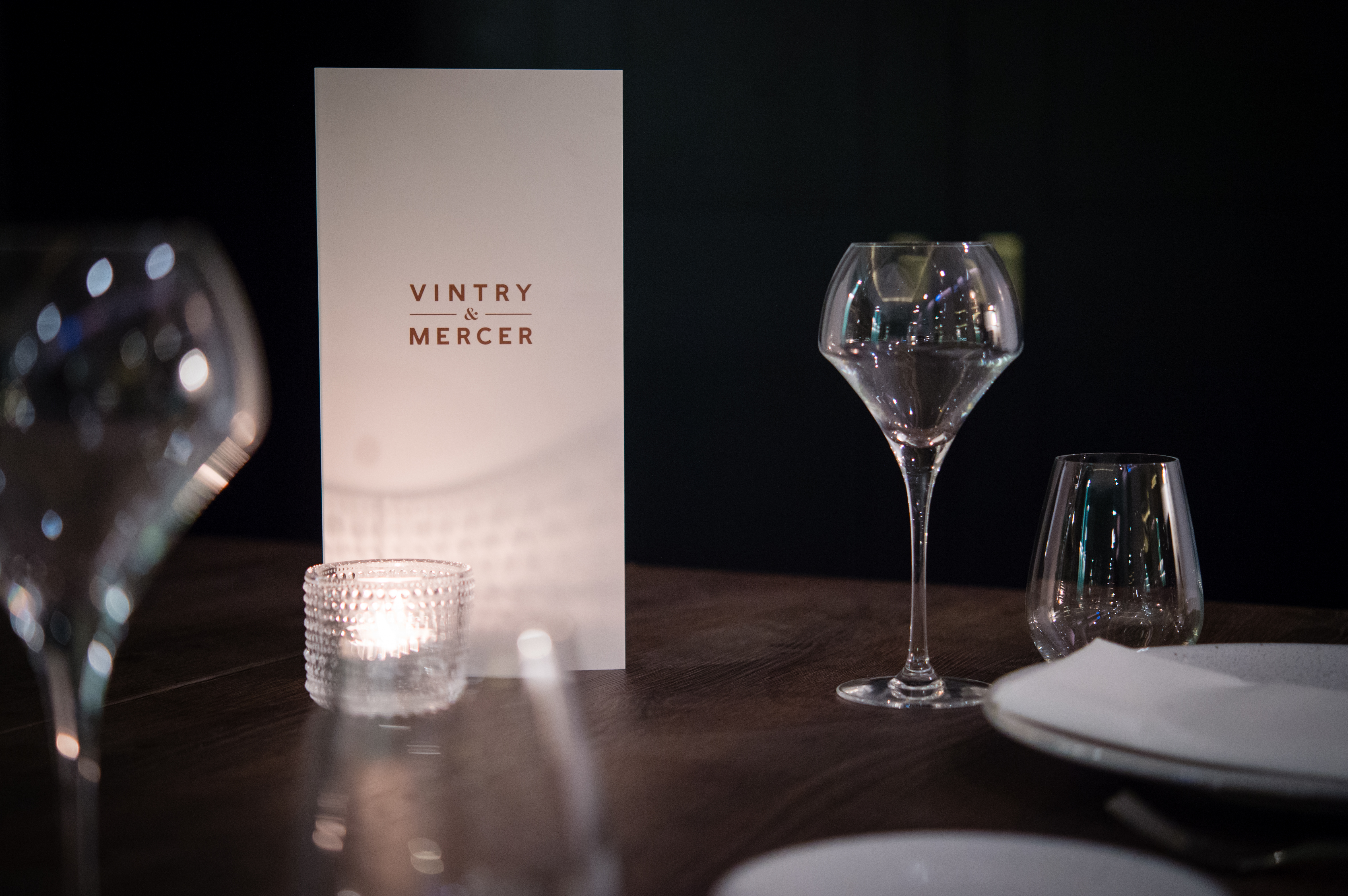 Elegant dining setup in The Music Room, Vintry and Mercer Hotel for upscale events.