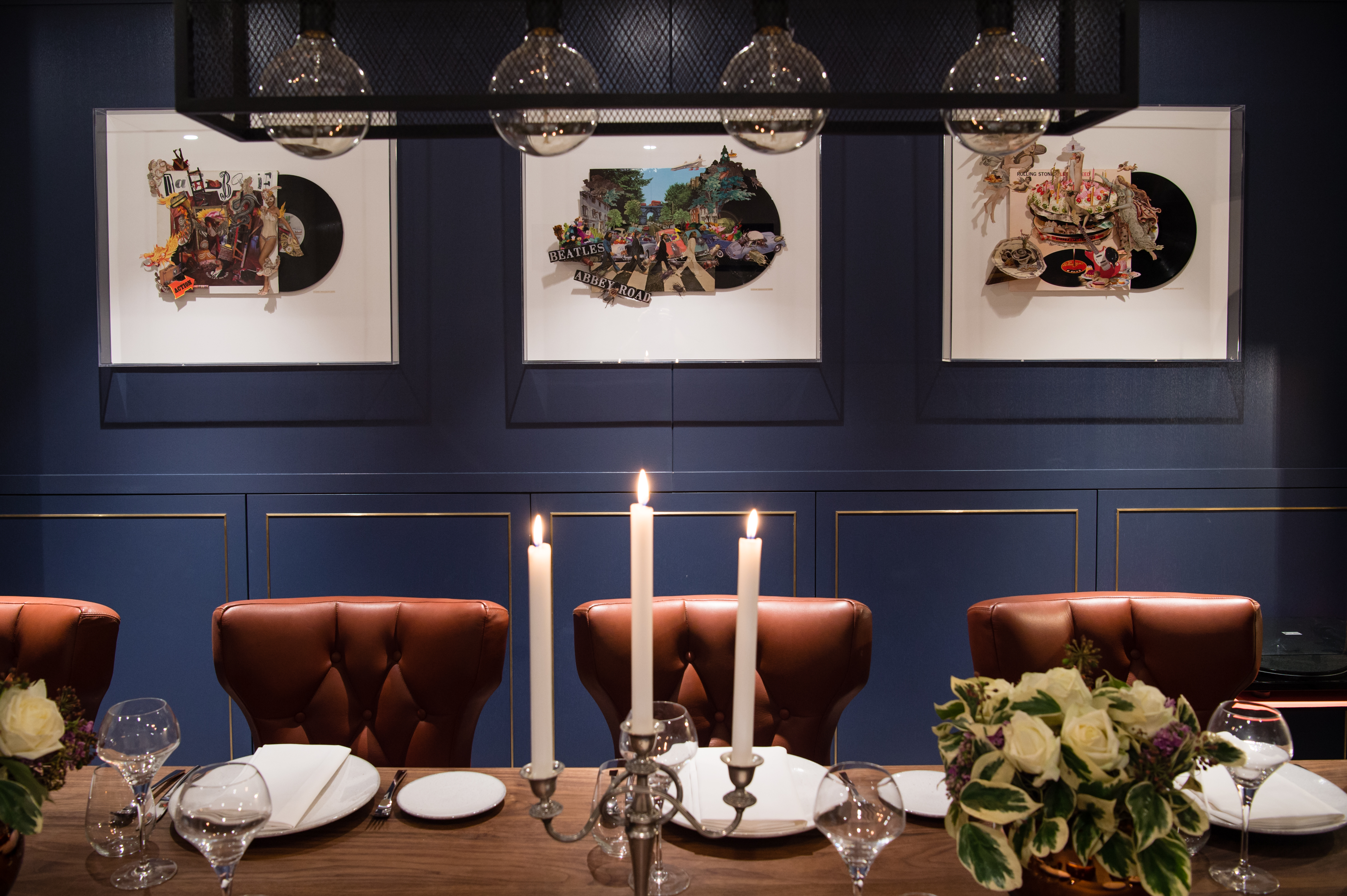 Elegant dining table in The Music Room, Vintry and Mercer Hotel for upscale events.