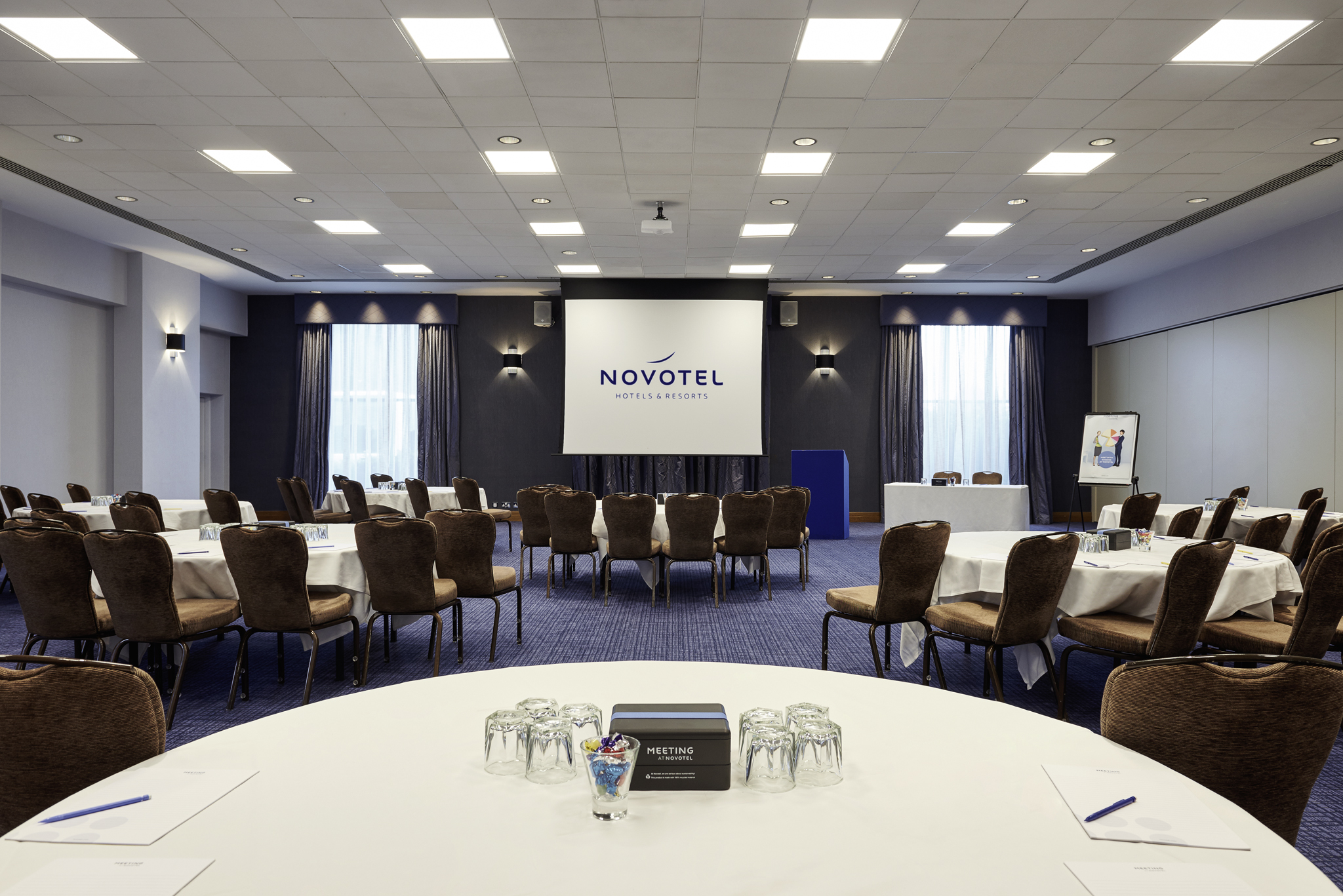 Albury Suite meeting room at Novotel London Stansted, ideal for corporate events.