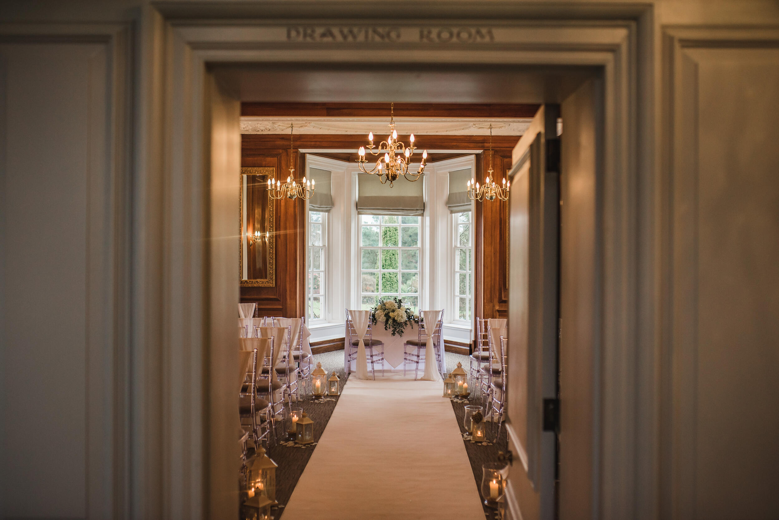 Elegant event space at Barnett Hill Hotel, perfect for weddings and corporate gatherings.