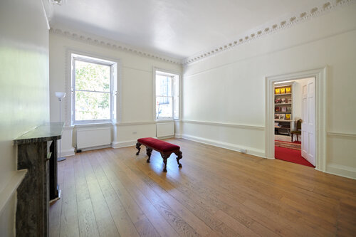 Elegant DrawingRoom at Pushkin House, ideal for intimate meetings and small events.