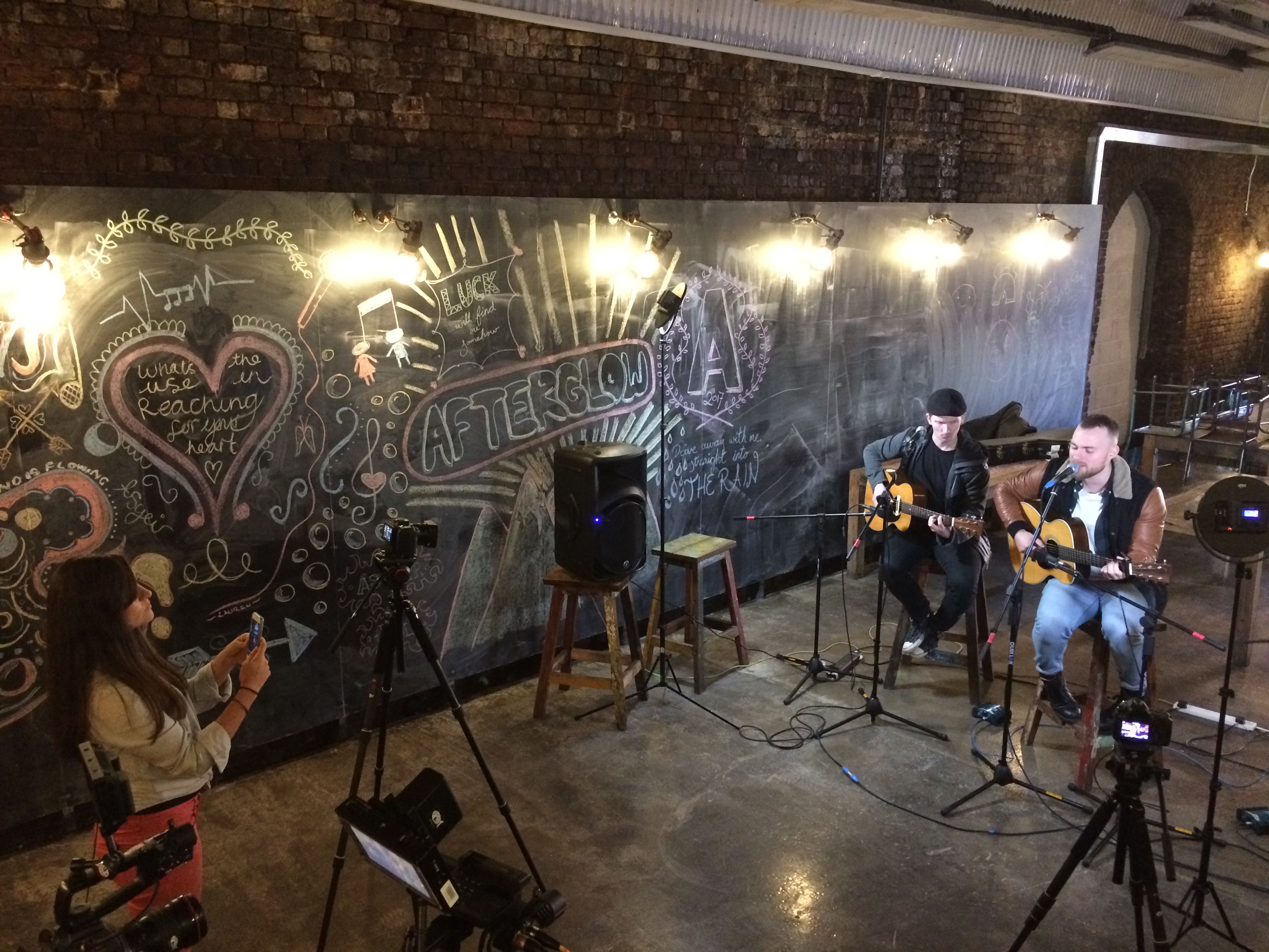 Intimate live music setup at The Doodle Bar, cozy venue for events and gatherings.