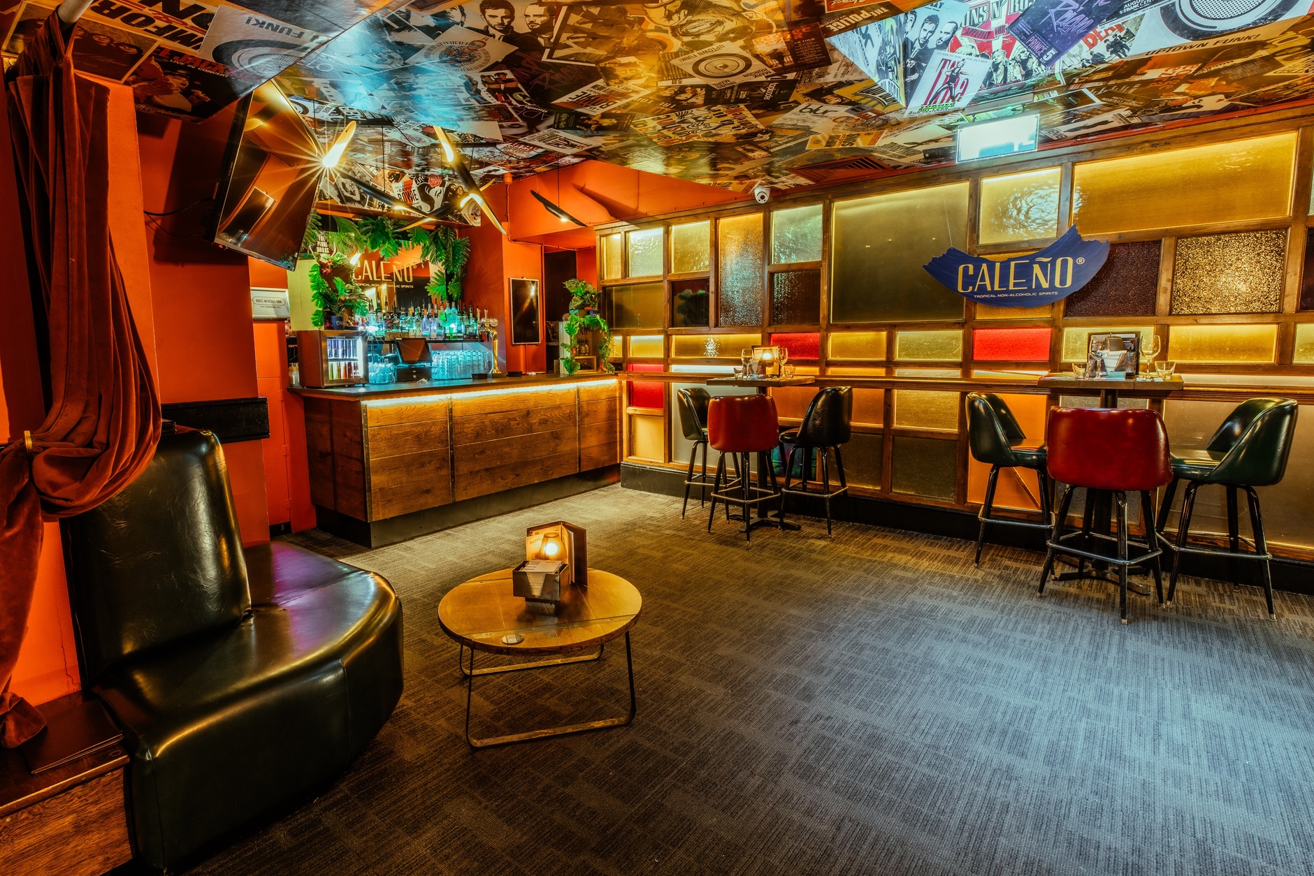 Stylish event space at The Party Bar, ideal for gatherings and networking in Farringdon.