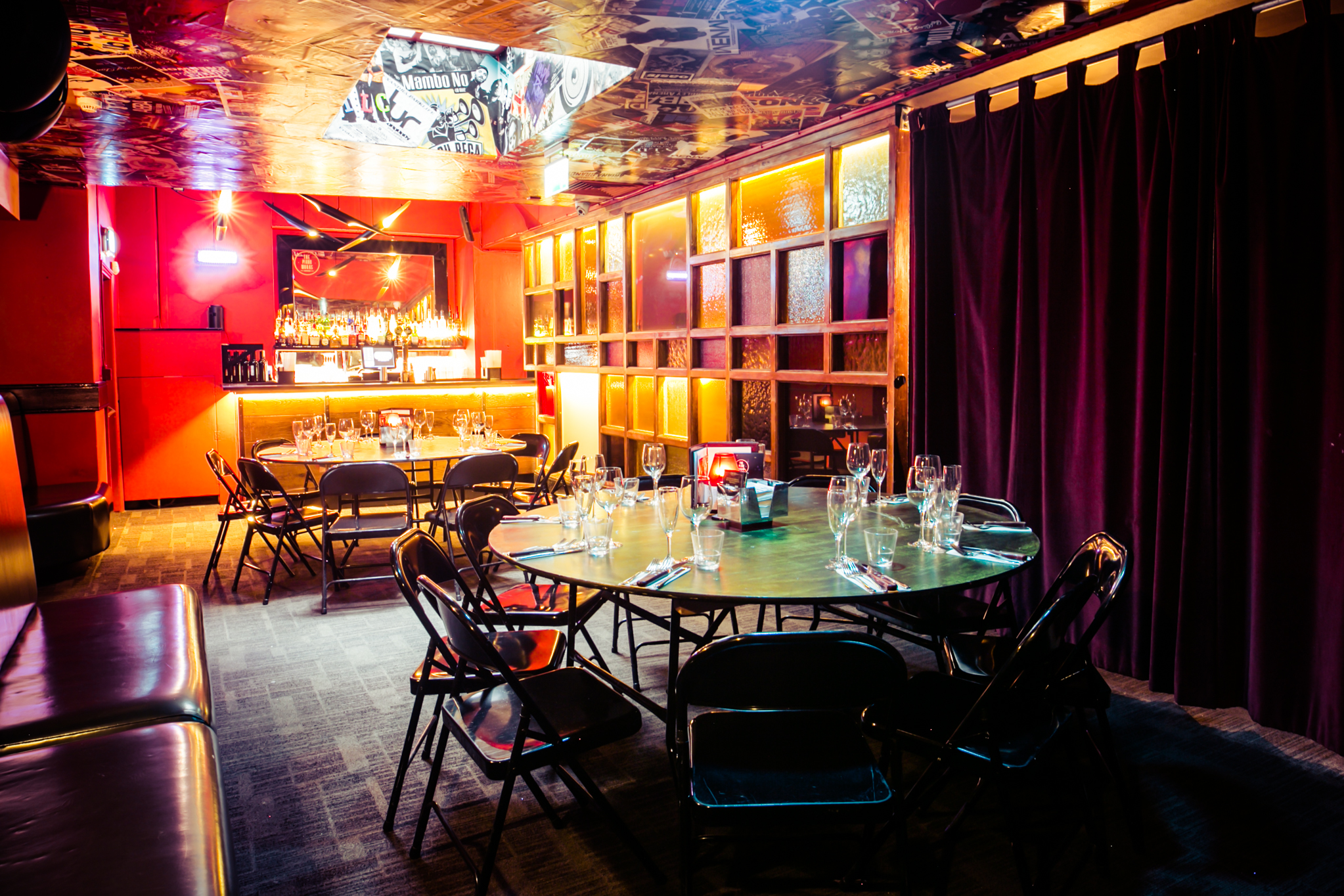 Vibrant event space at The Party Bar, ideal for gatherings and meetings.