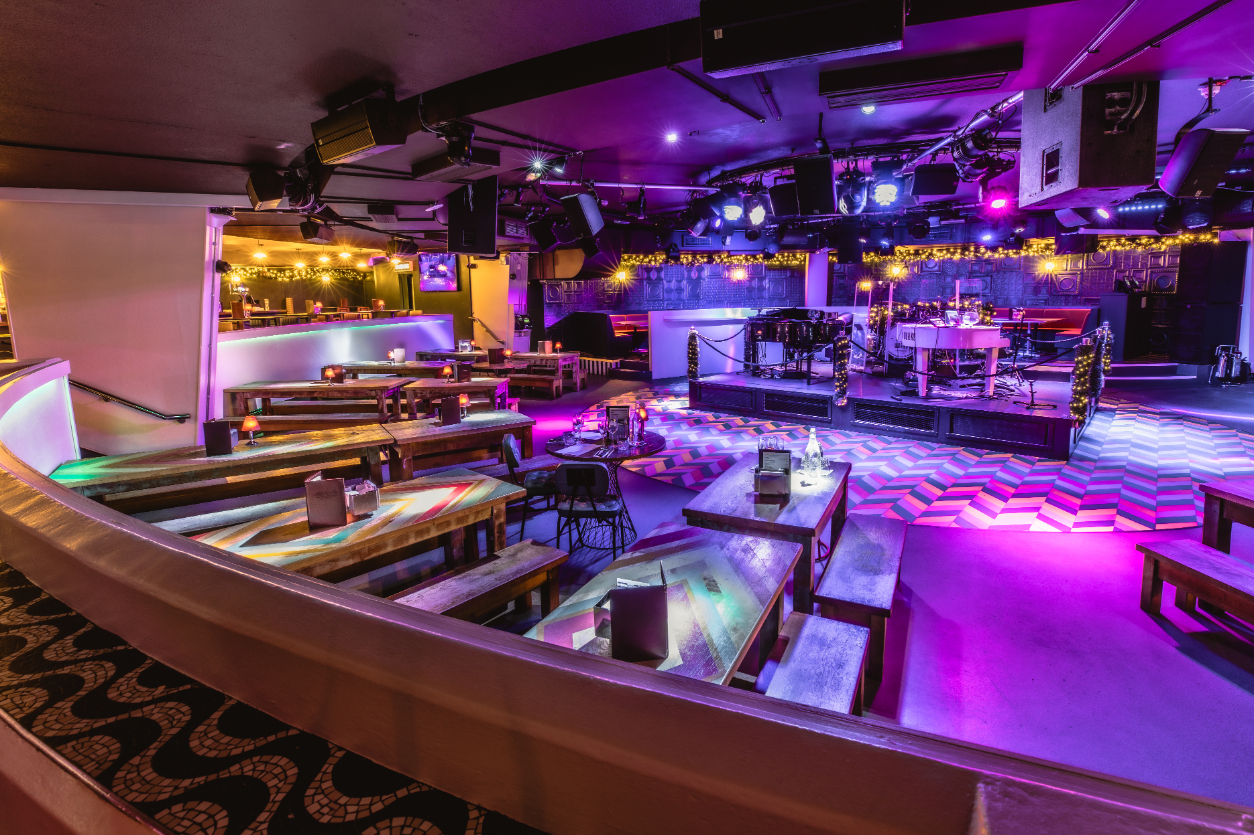 Vibrant event space at The Piano Works West End for corporate and social gatherings.