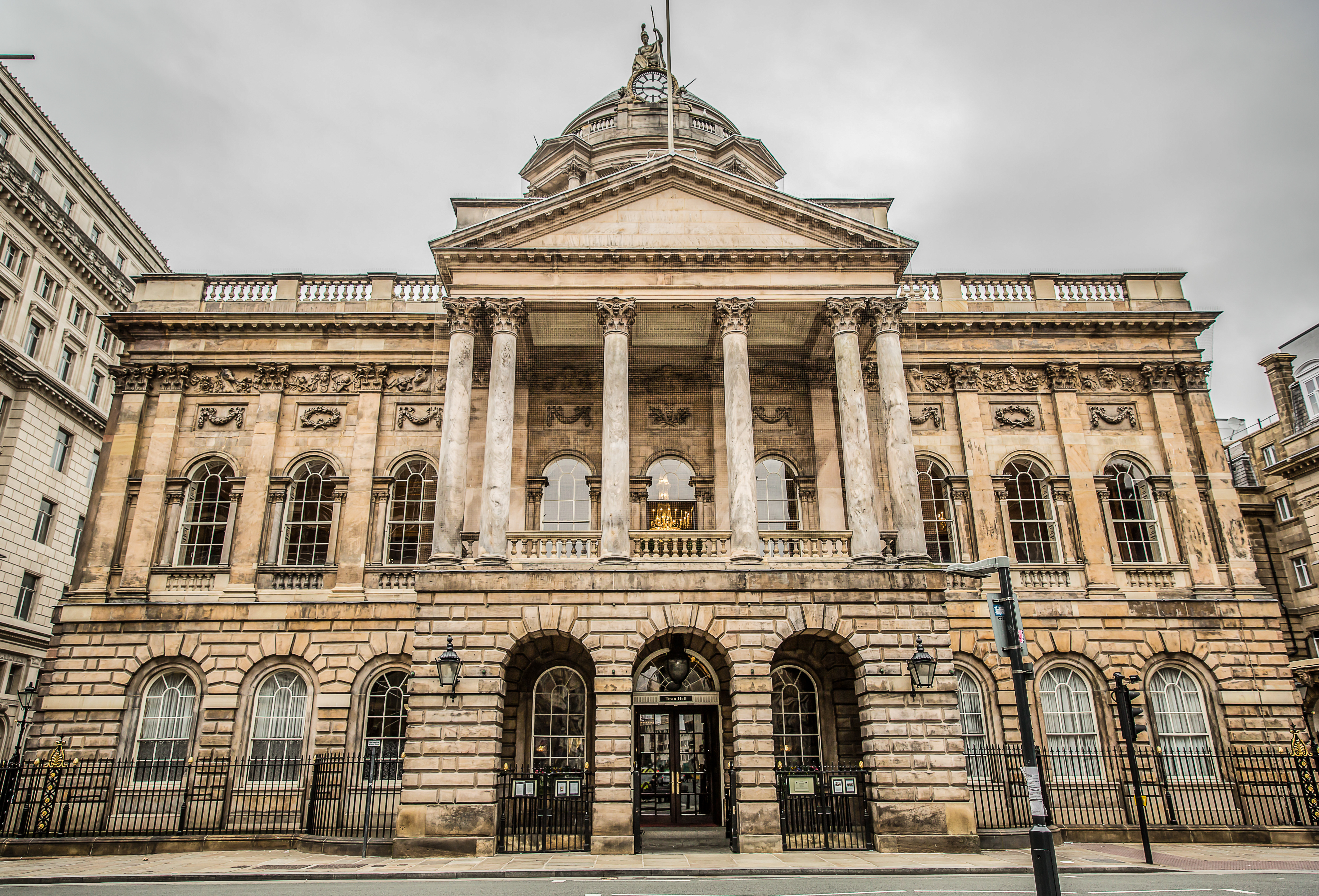 Main Ballroom in Liverpool Town Hall, elegant venue for corporate events and receptions.