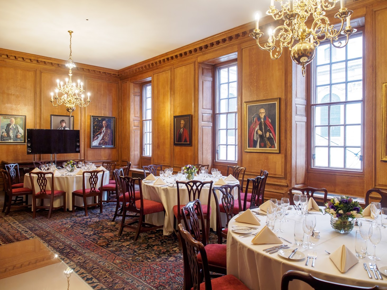Elegant dining room in St. Paul's Cathedral, perfect for formal events and gatherings.