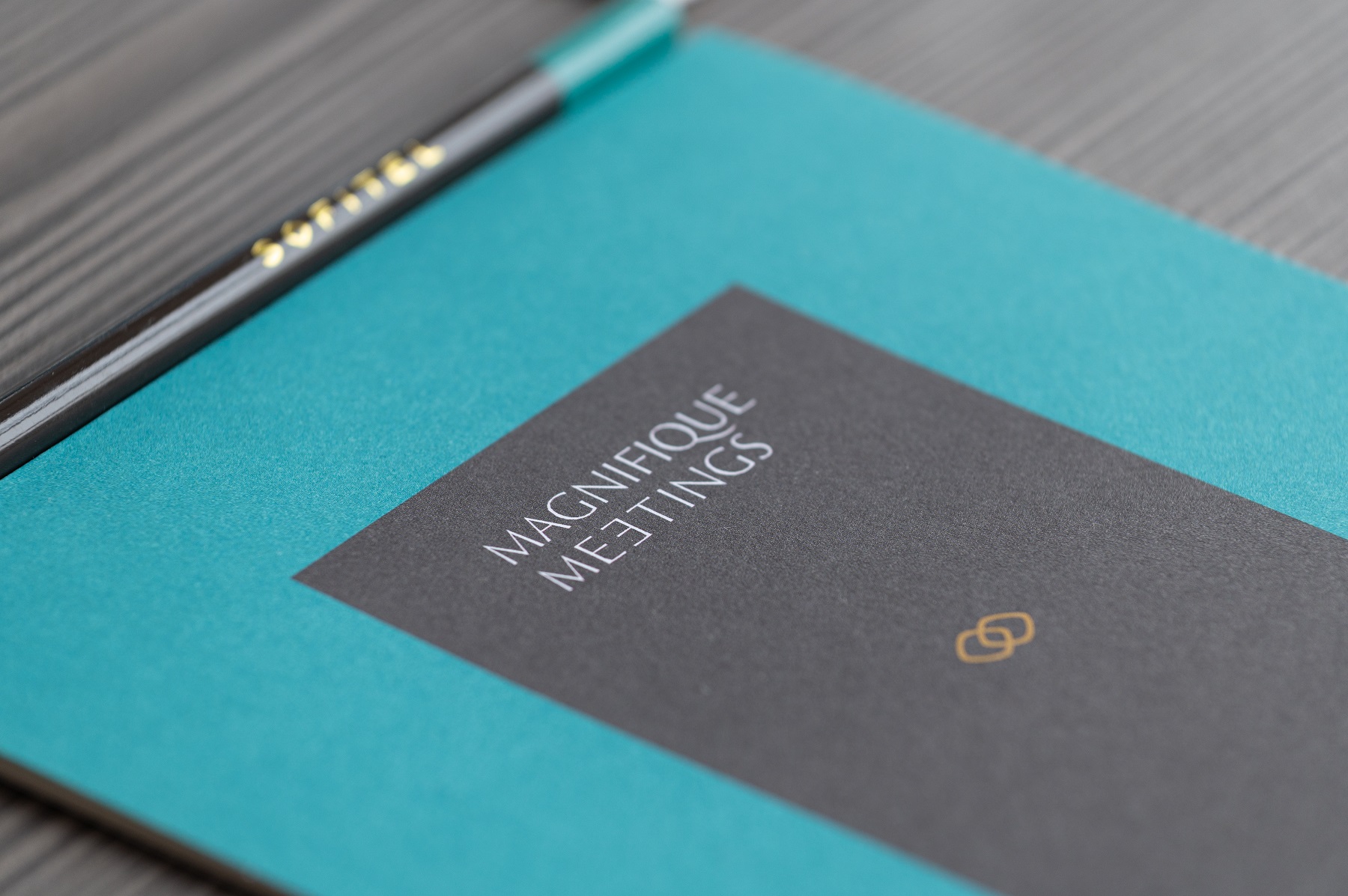Elegant notepad and pen for professional meetings at Sofitel London Gatwick.