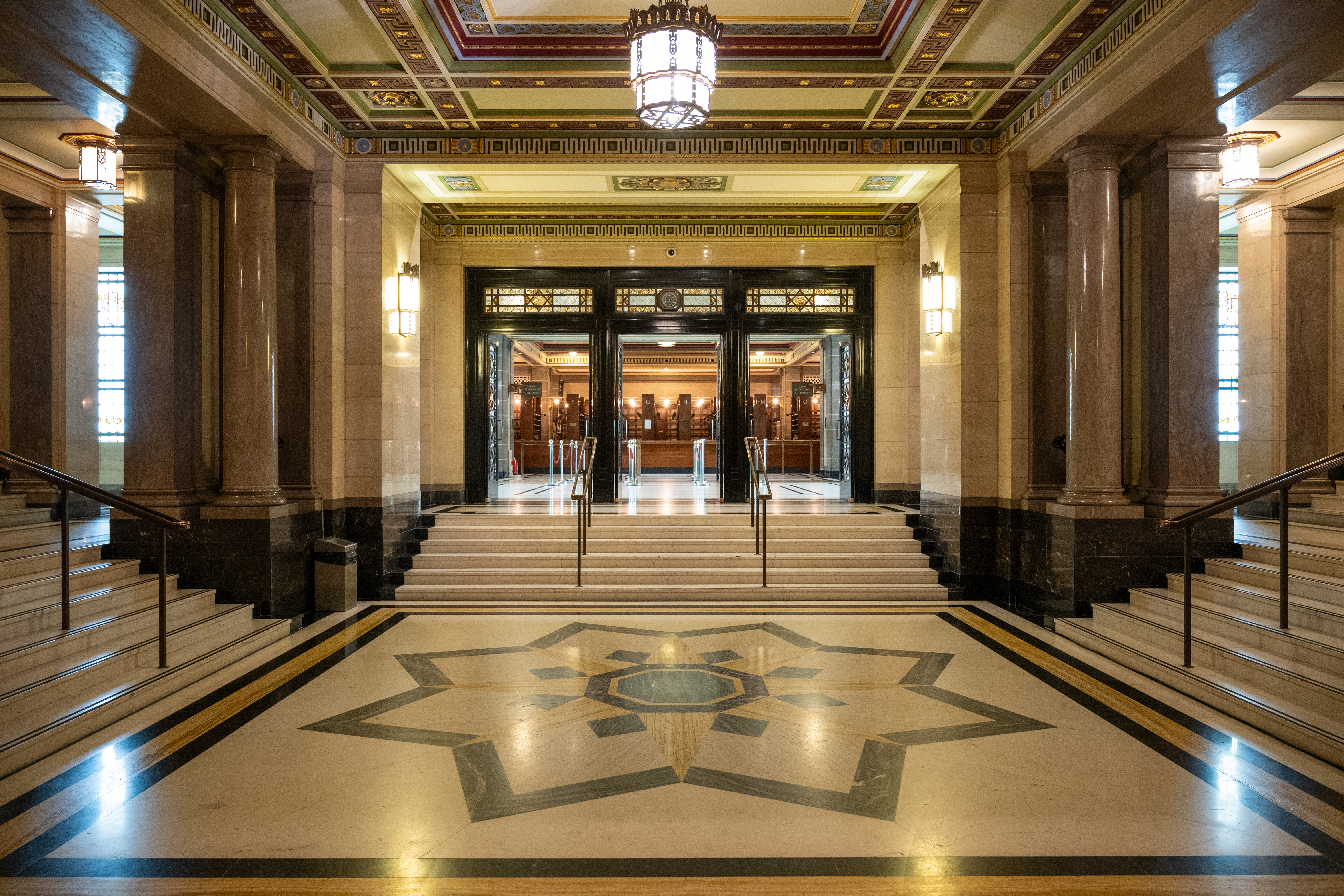 Tower Doors and Foyer at 60 Great Queen Street, elegant entrance, venue for events.