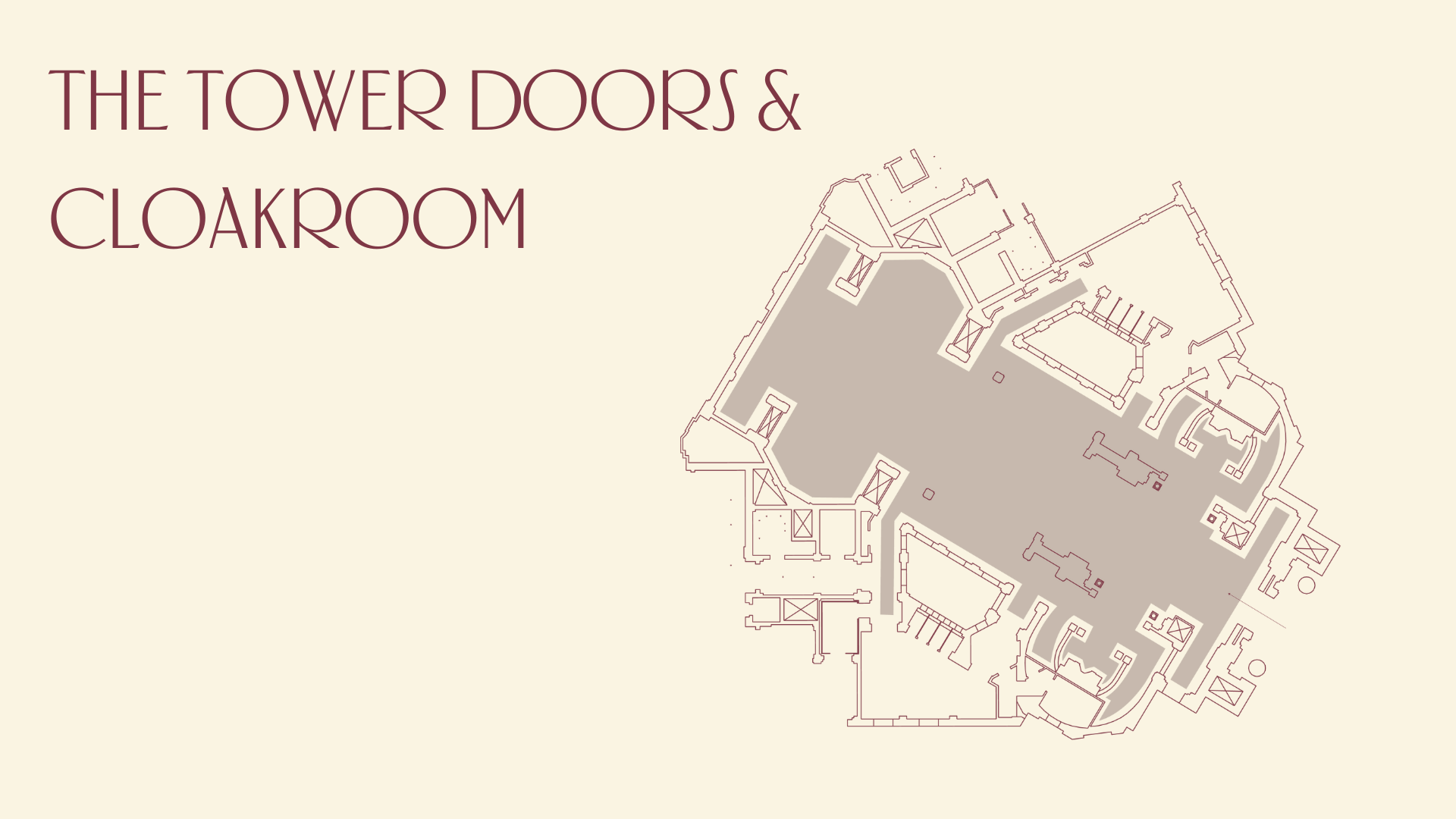Tower Doors foyer layout at 60 Great Queen Street, ideal for events and meetings.