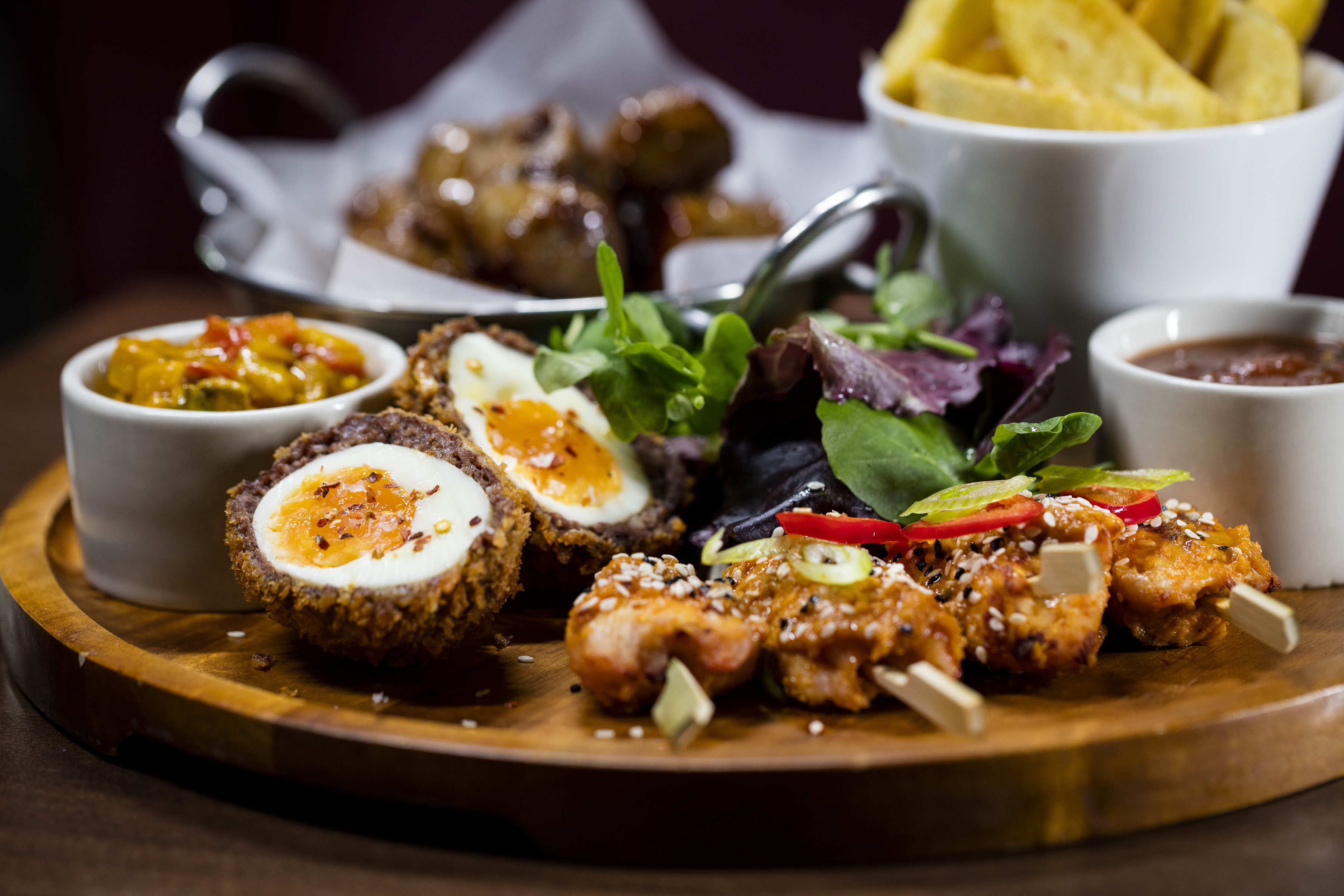 Appetizer platter at Market Cellar, Covent Garden - perfect for networking events.