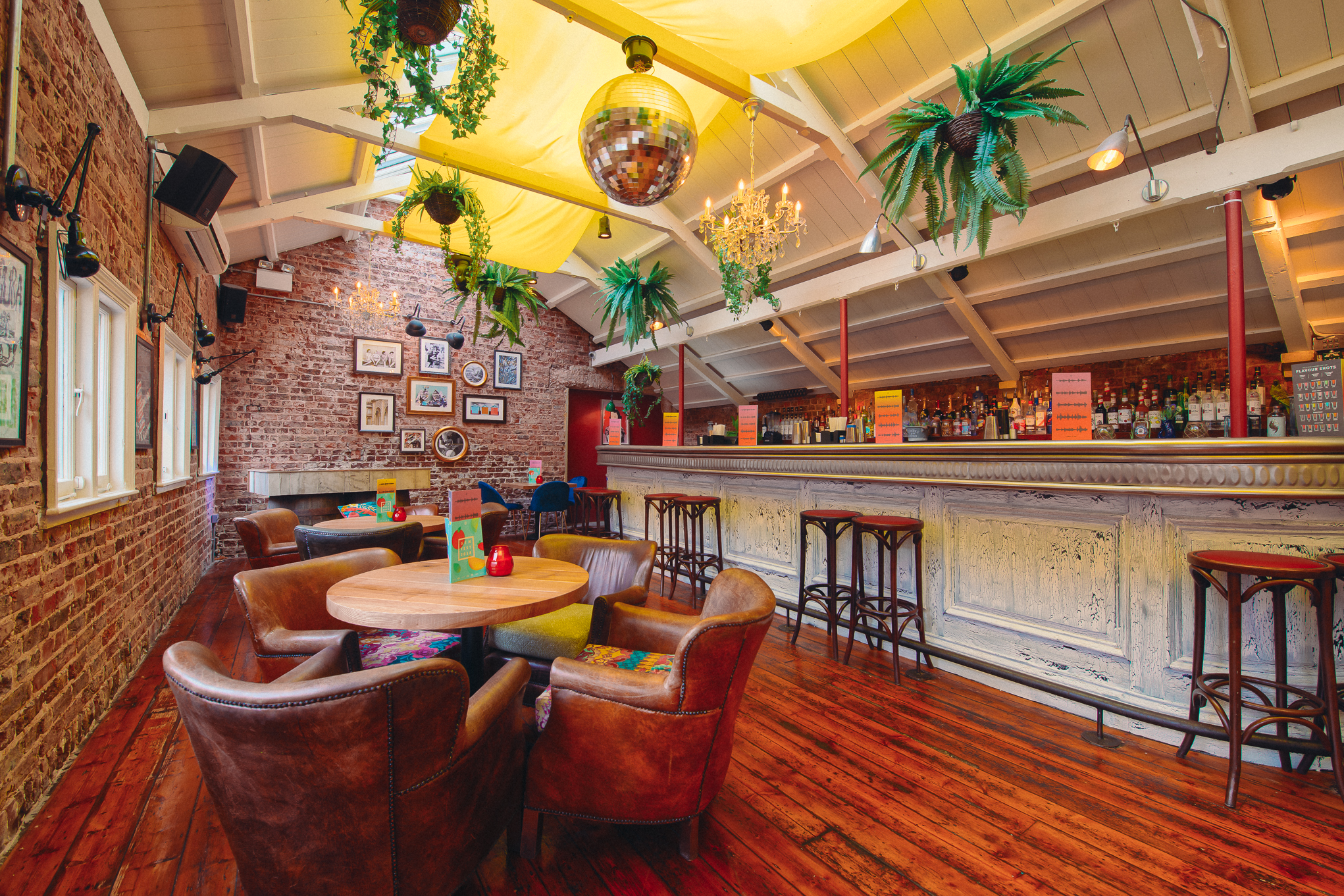 Rum Attic event space in Brighton with rustic decor, ideal for gatherings and parties.