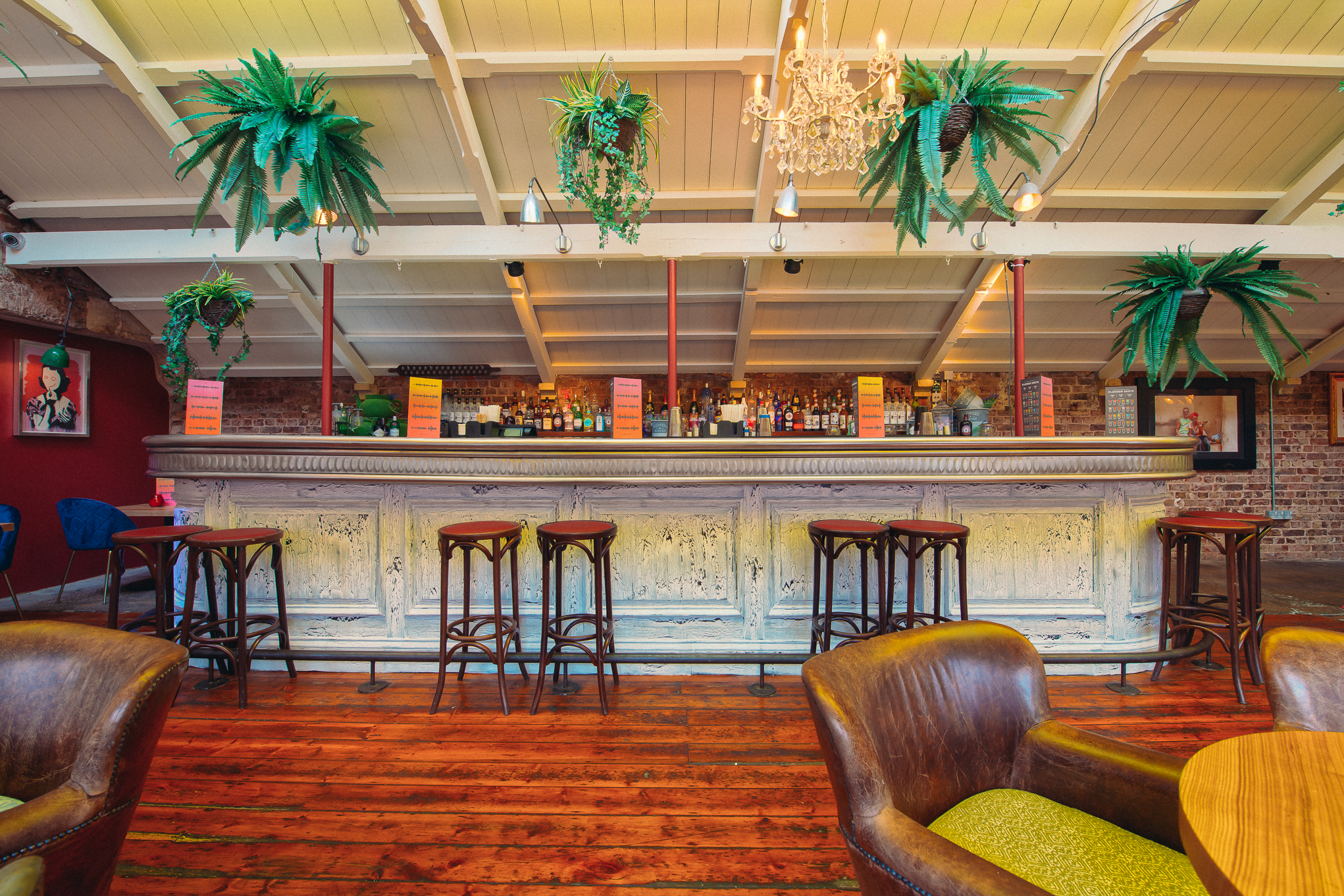 Stylish Rum Attic bar in Brighton, perfect for networking events and social gatherings.