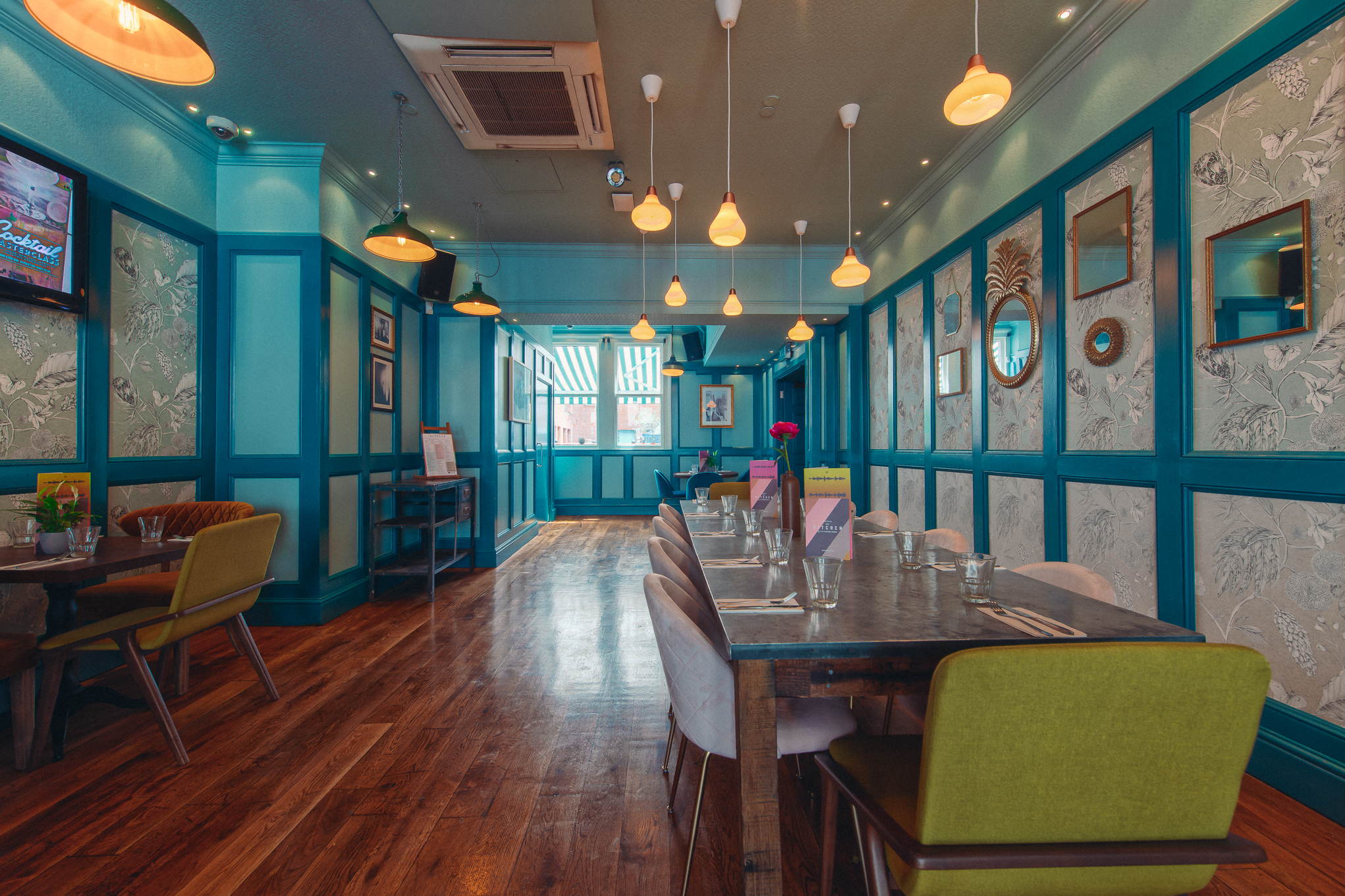Vibrant Lounge Bar in Revolution Brighton, ideal for intimate meetings and events.