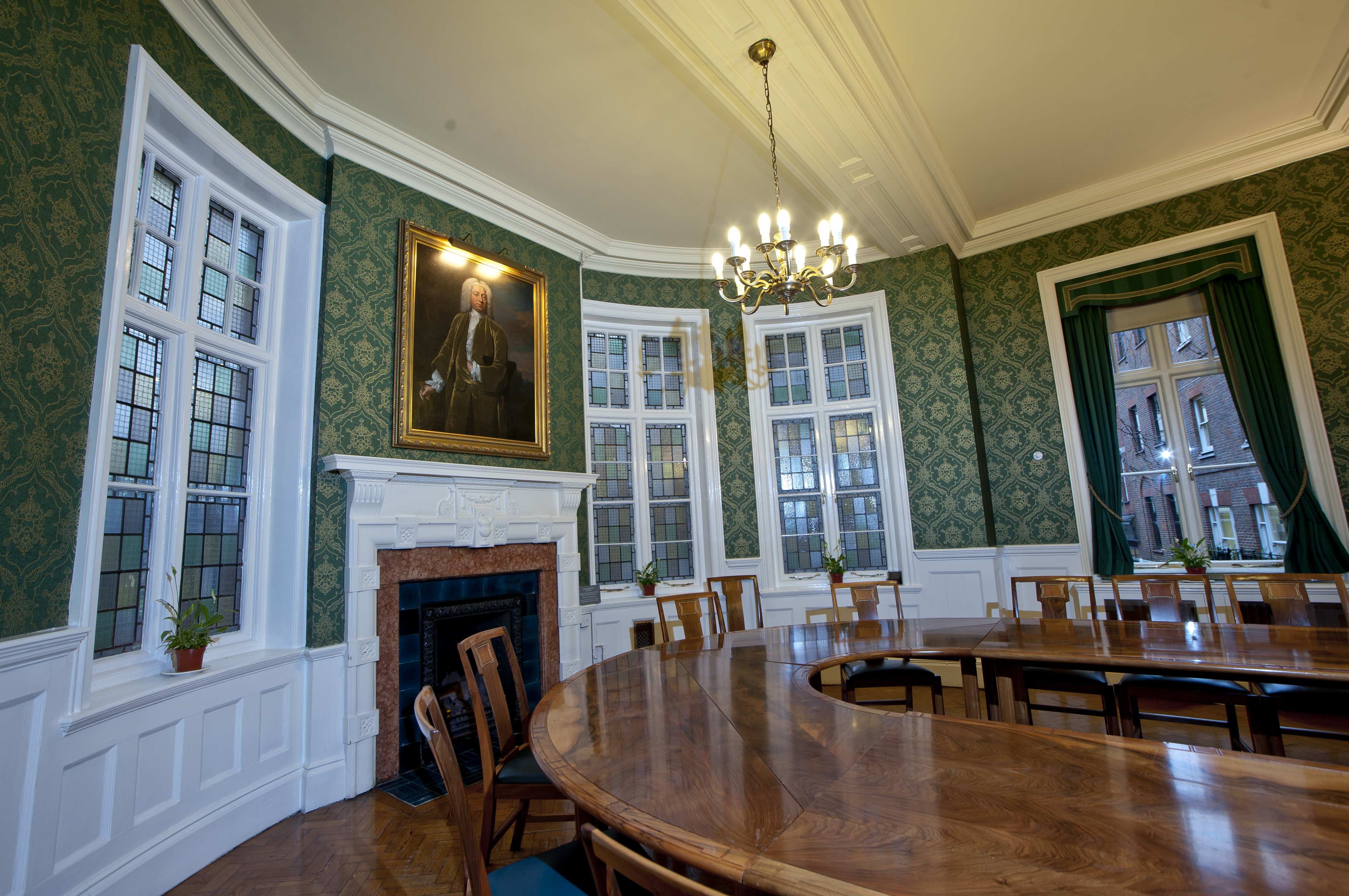 Salisbury Room at St Bride Foundation with elegant decor, ideal for formal meetings.