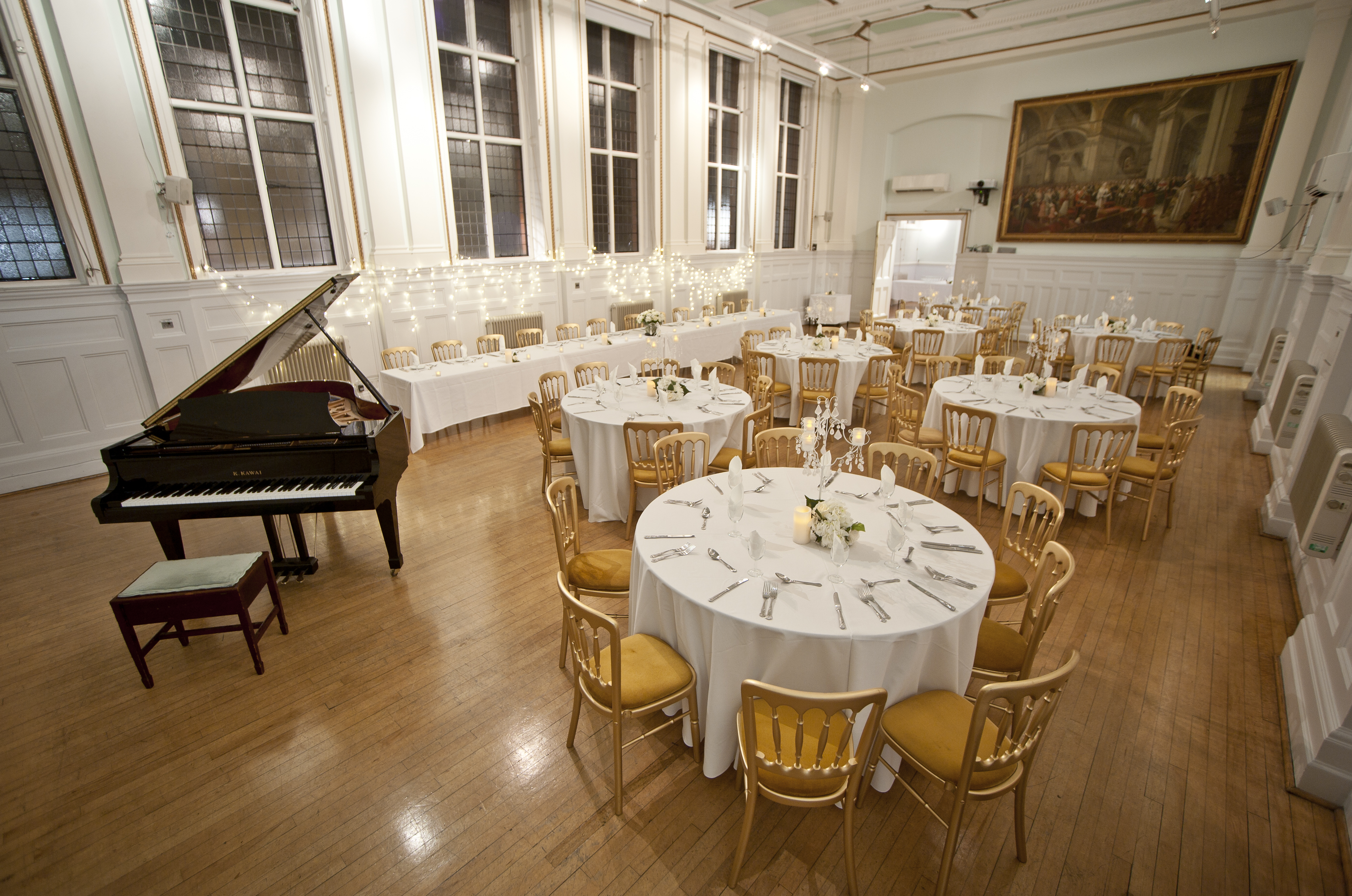 Elegant event space at Bridewell Hall, ideal for formal dinners and galas.