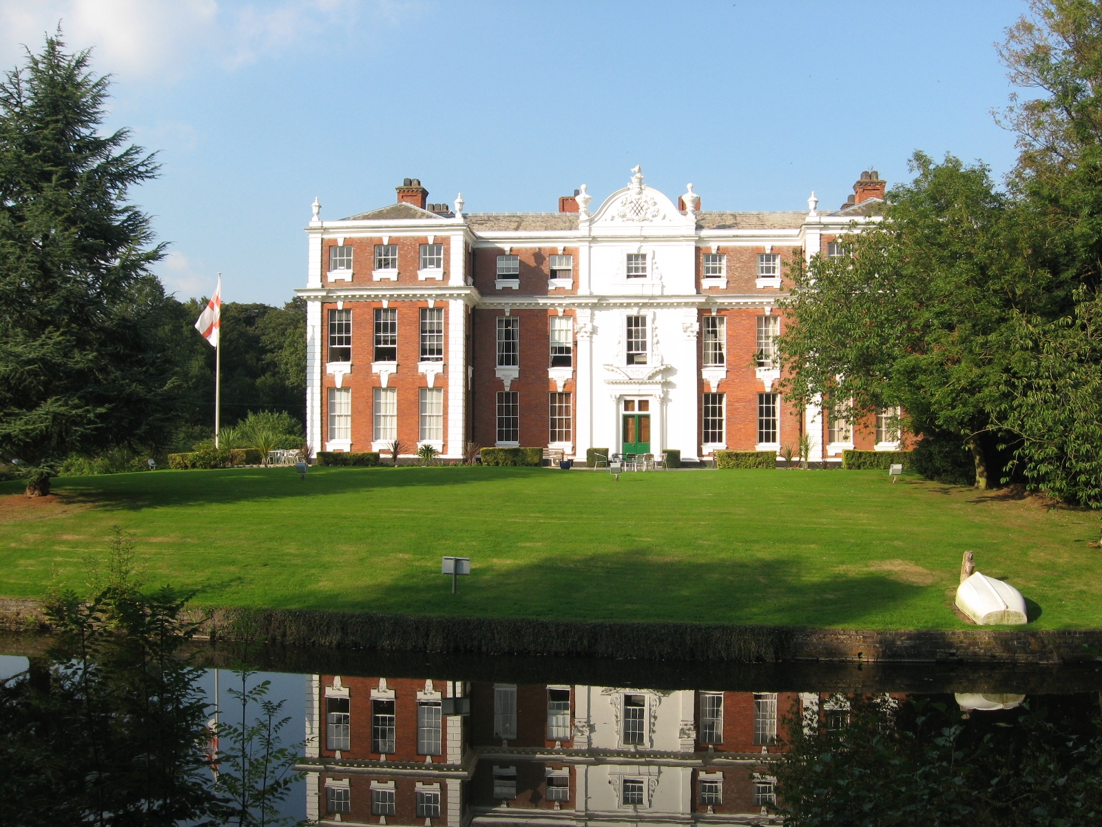 Historic Hilton Hall Marquee venue with elegant architecture for events and weddings.