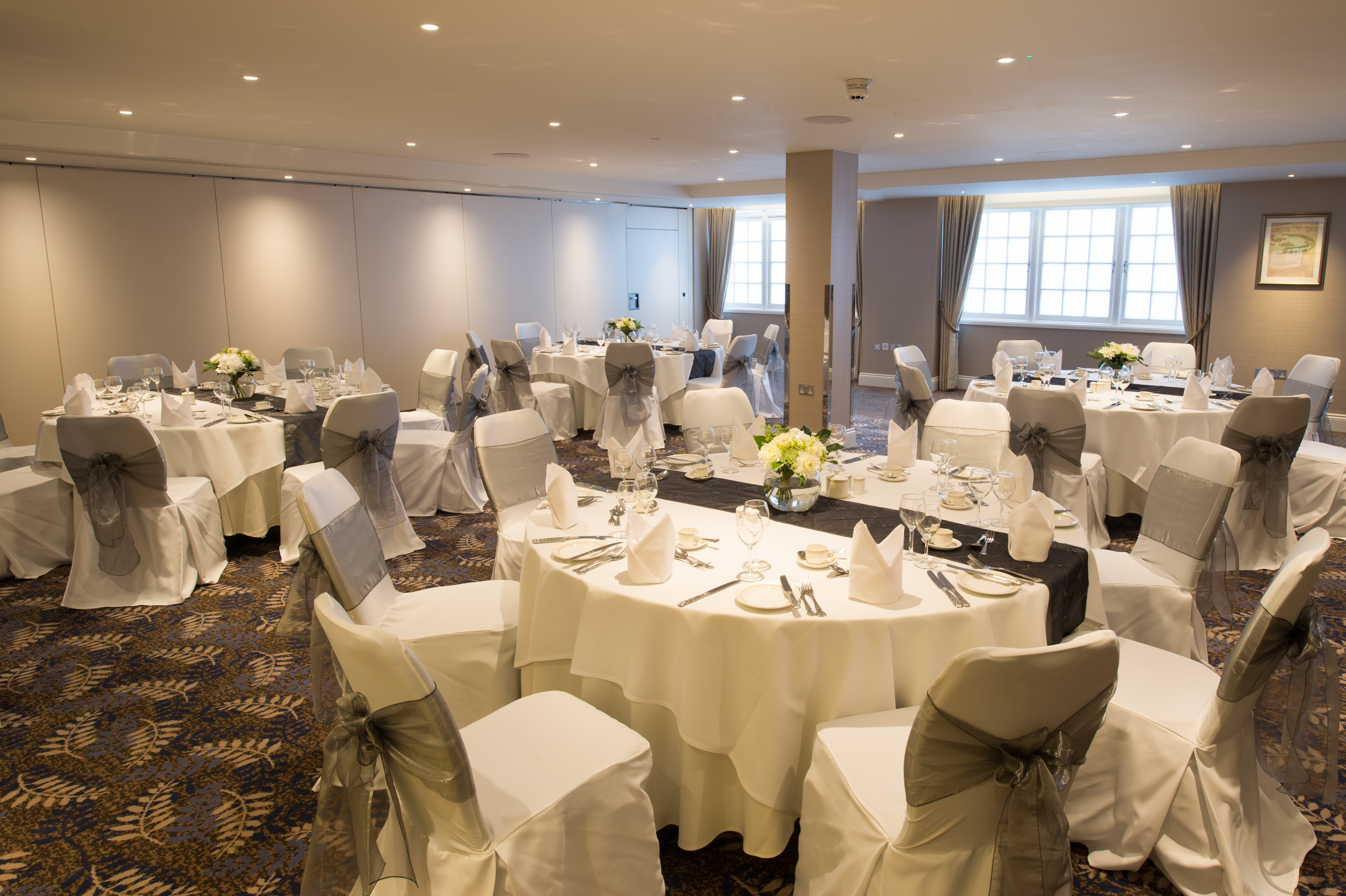 Trafalgar Room at Victory Services Club, elegant event space for formal gatherings.