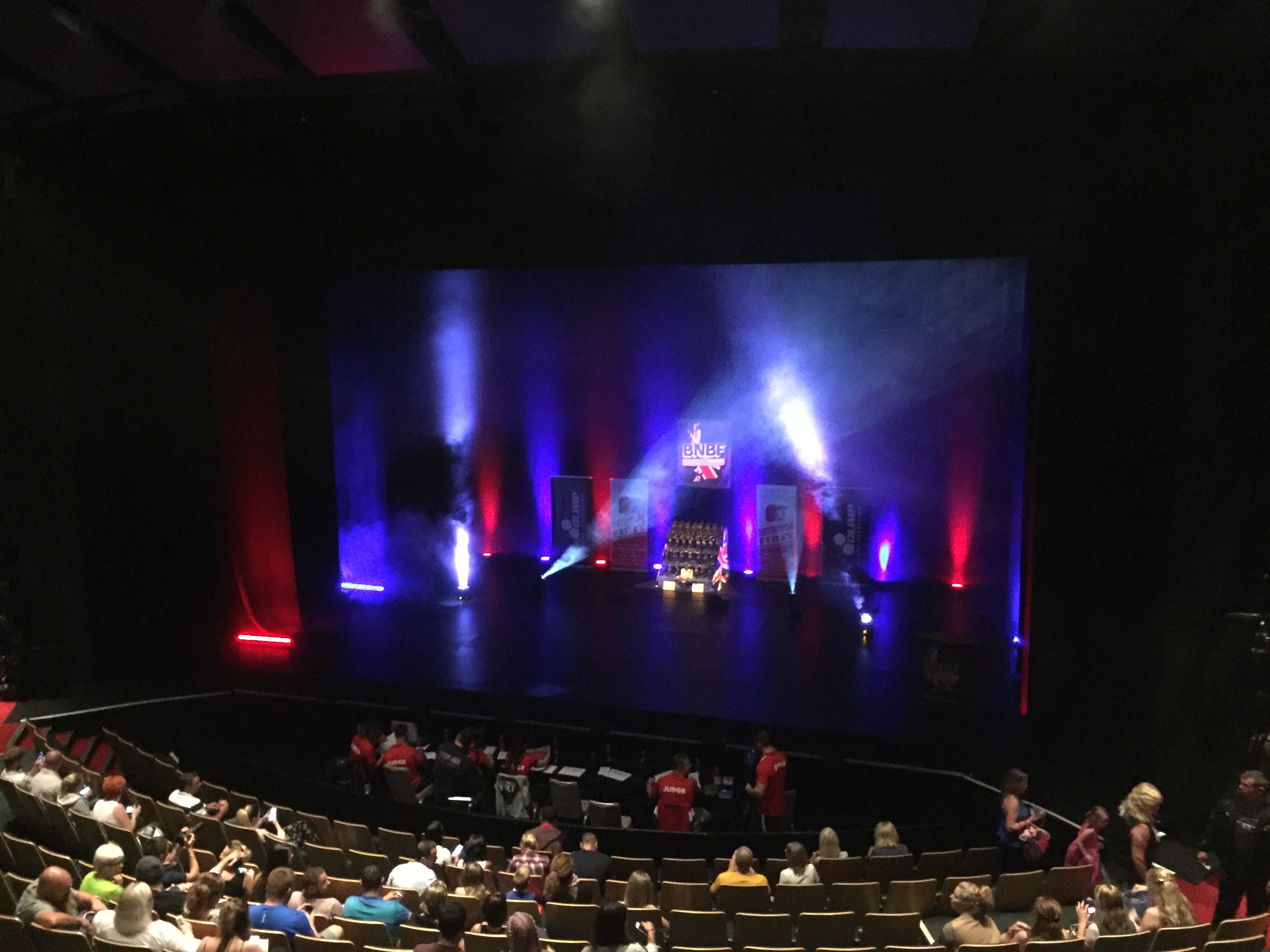 Theater stage with dramatic lighting for an event at Unique Venues Birmingham.