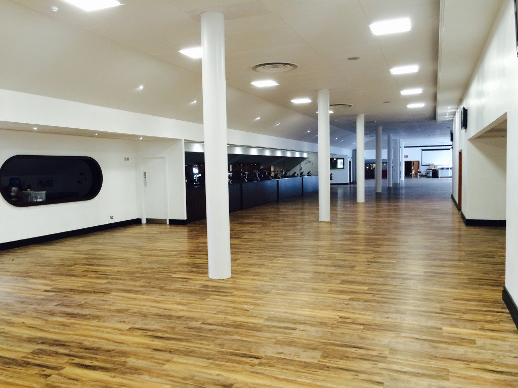 Spacious Undercroft venue at Twickenham Stoop Stadium, ideal for conferences and gatherings.