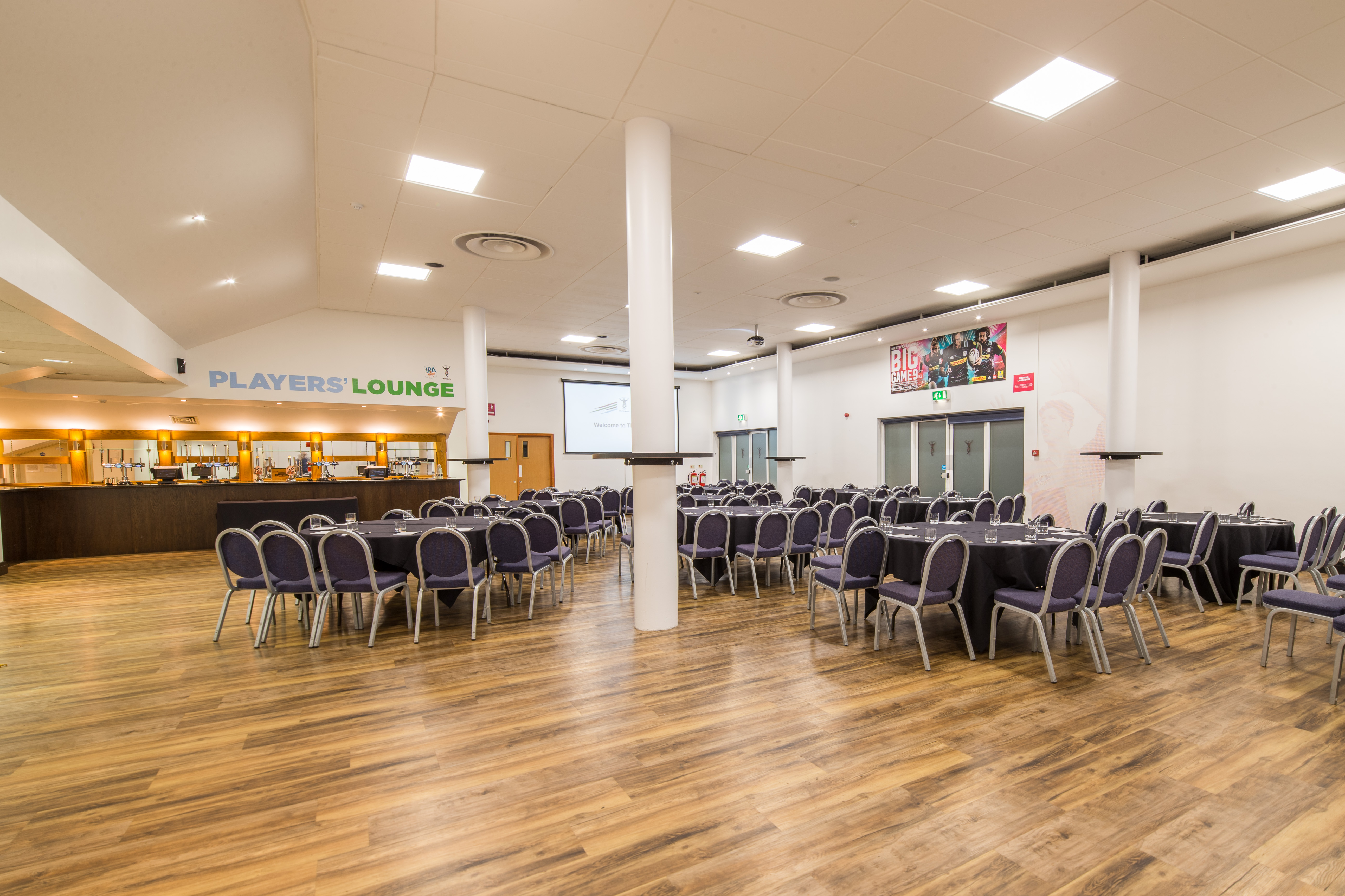 Twickenham Stoop Stadium event space with flexible seating for corporate gatherings.