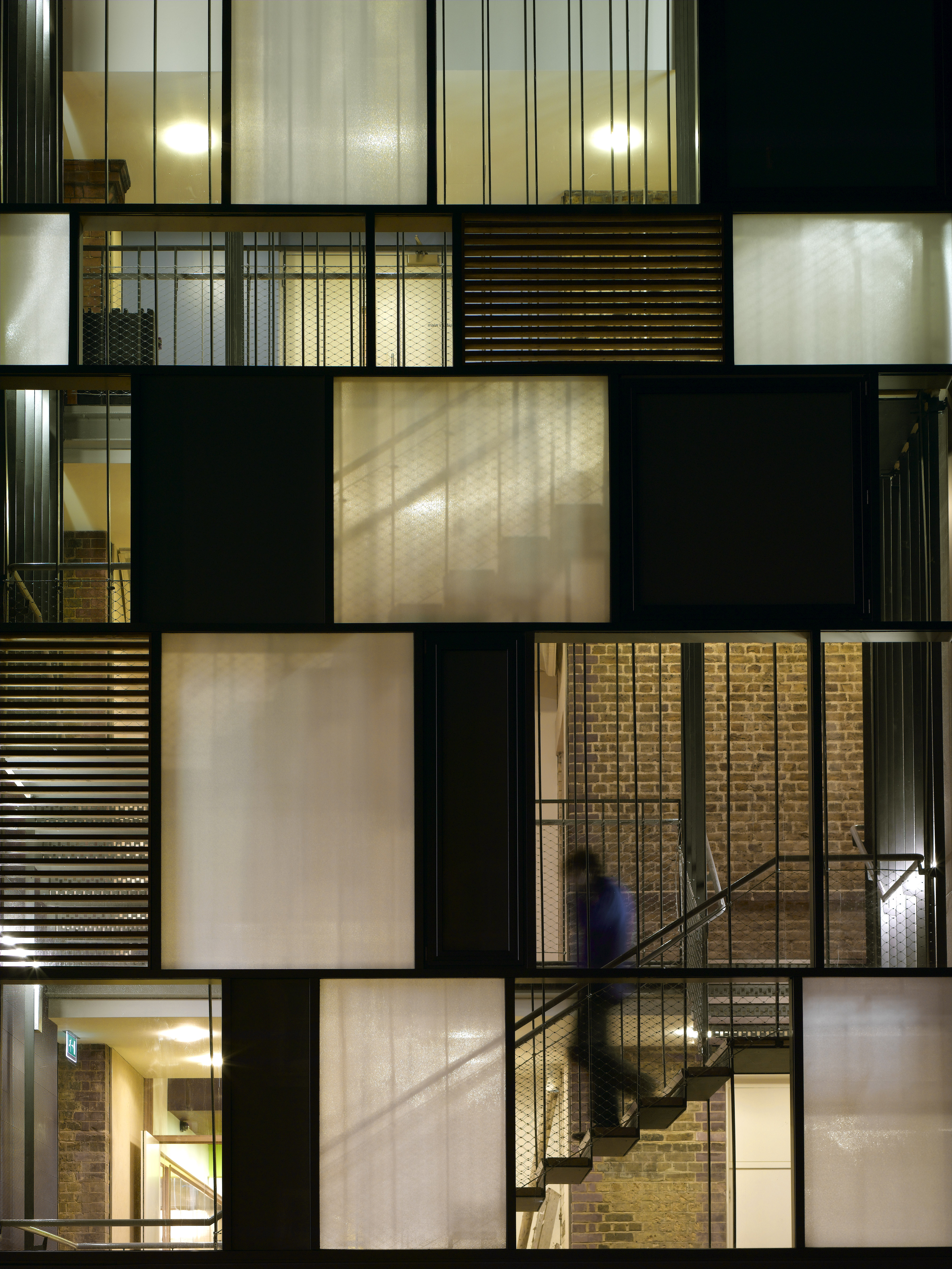 Modern architectural venue facade at Siobhan Davies Studios, ideal for events and meetings.