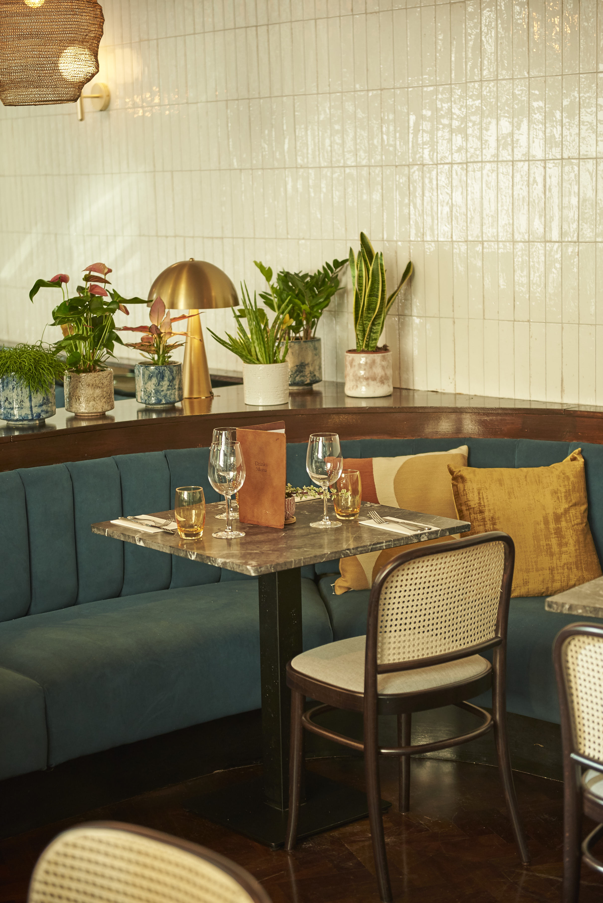 Elegant dining setup in The Sterling's drawing room for intimate meetings and events.