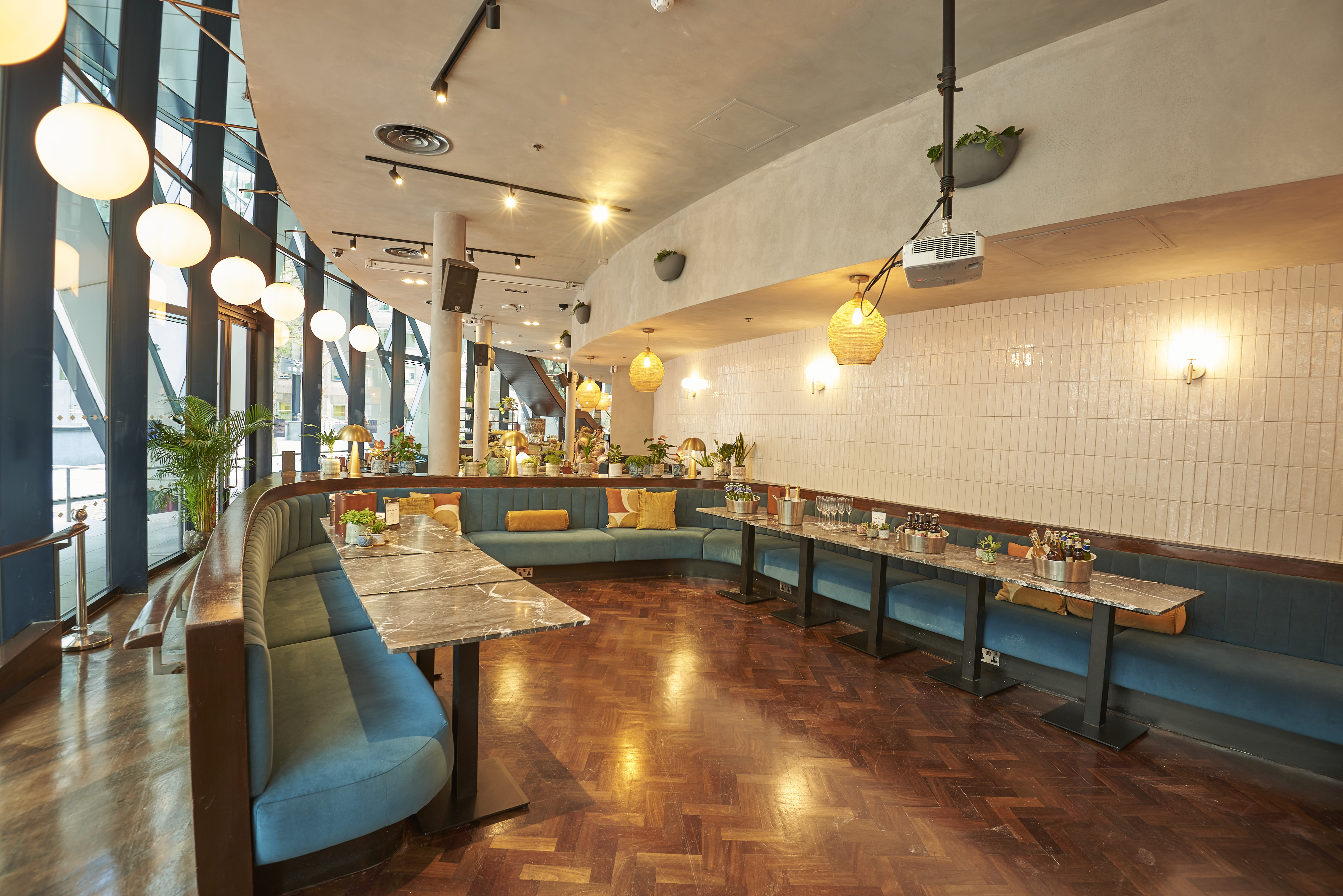 Stylish drawing room at The Sterling, featuring modern design for events and gatherings.