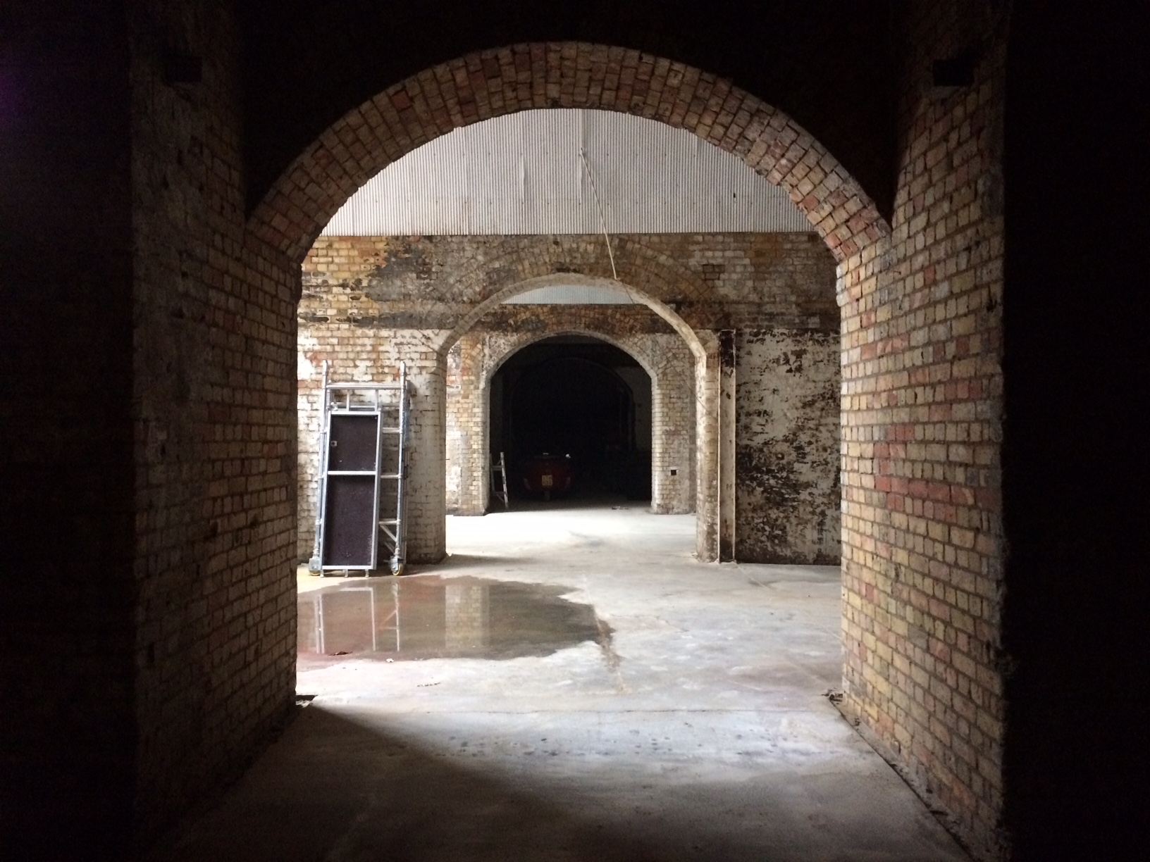 Spacious industrial venue with exposed brick arches for events in Bermondsey.