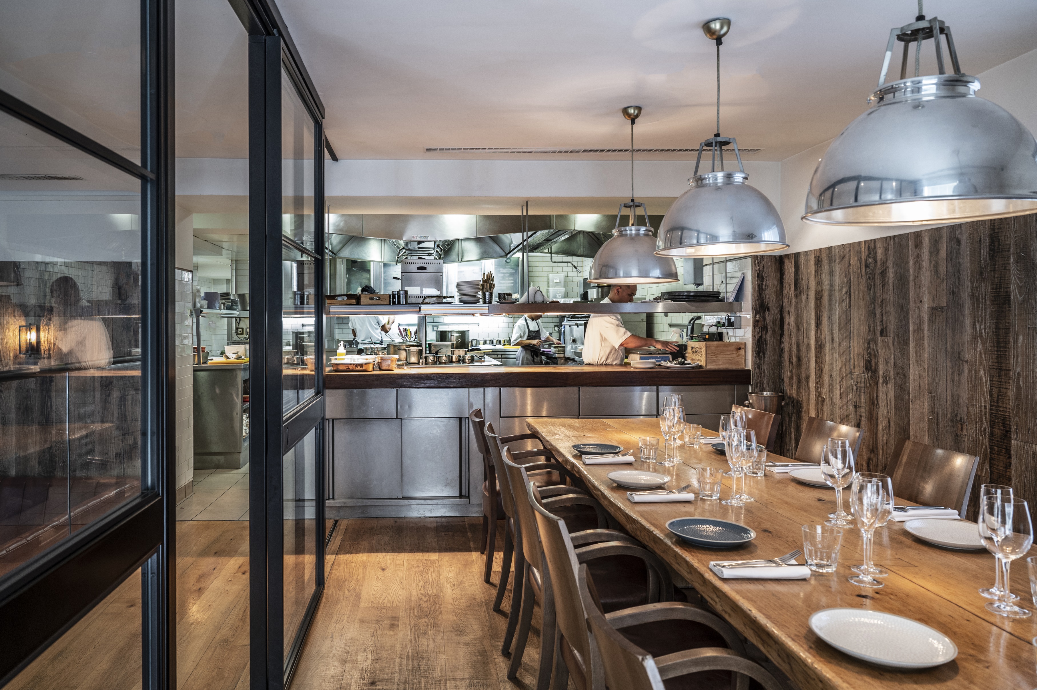 Butchers Block at Gordon Ramsay Bar and Grill, elegant dining for networking events.