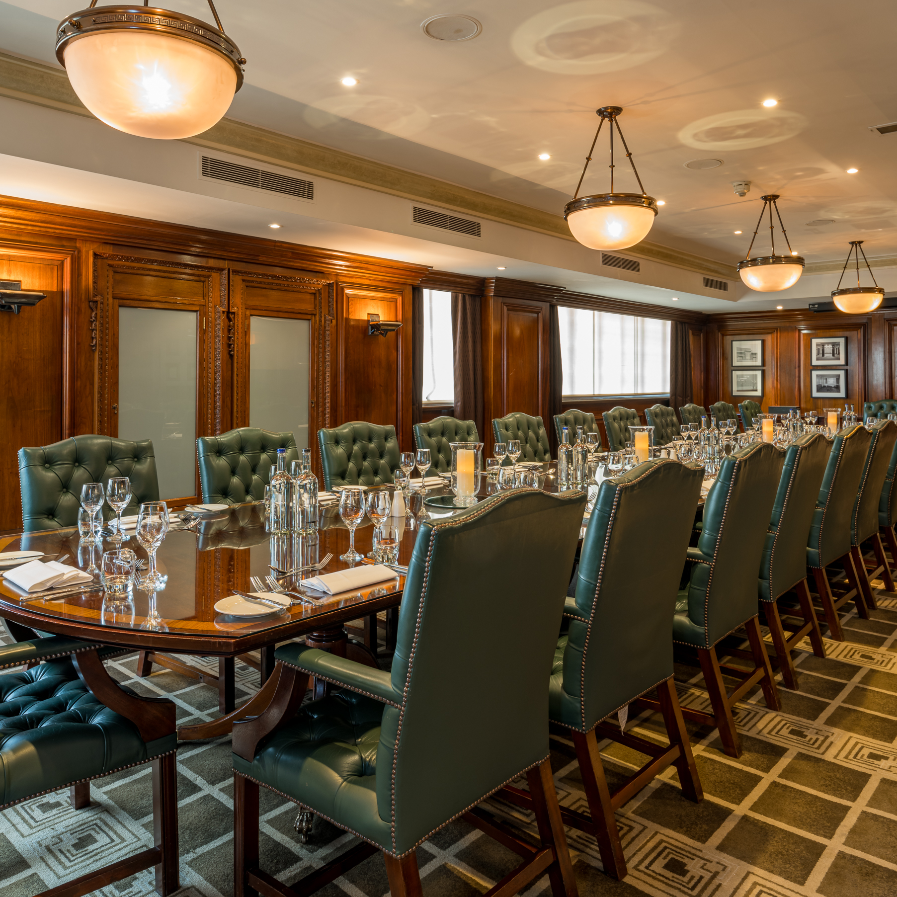 Sophisticated boardroom at Thistle Marble Arch, ideal for corporate meetings and events.