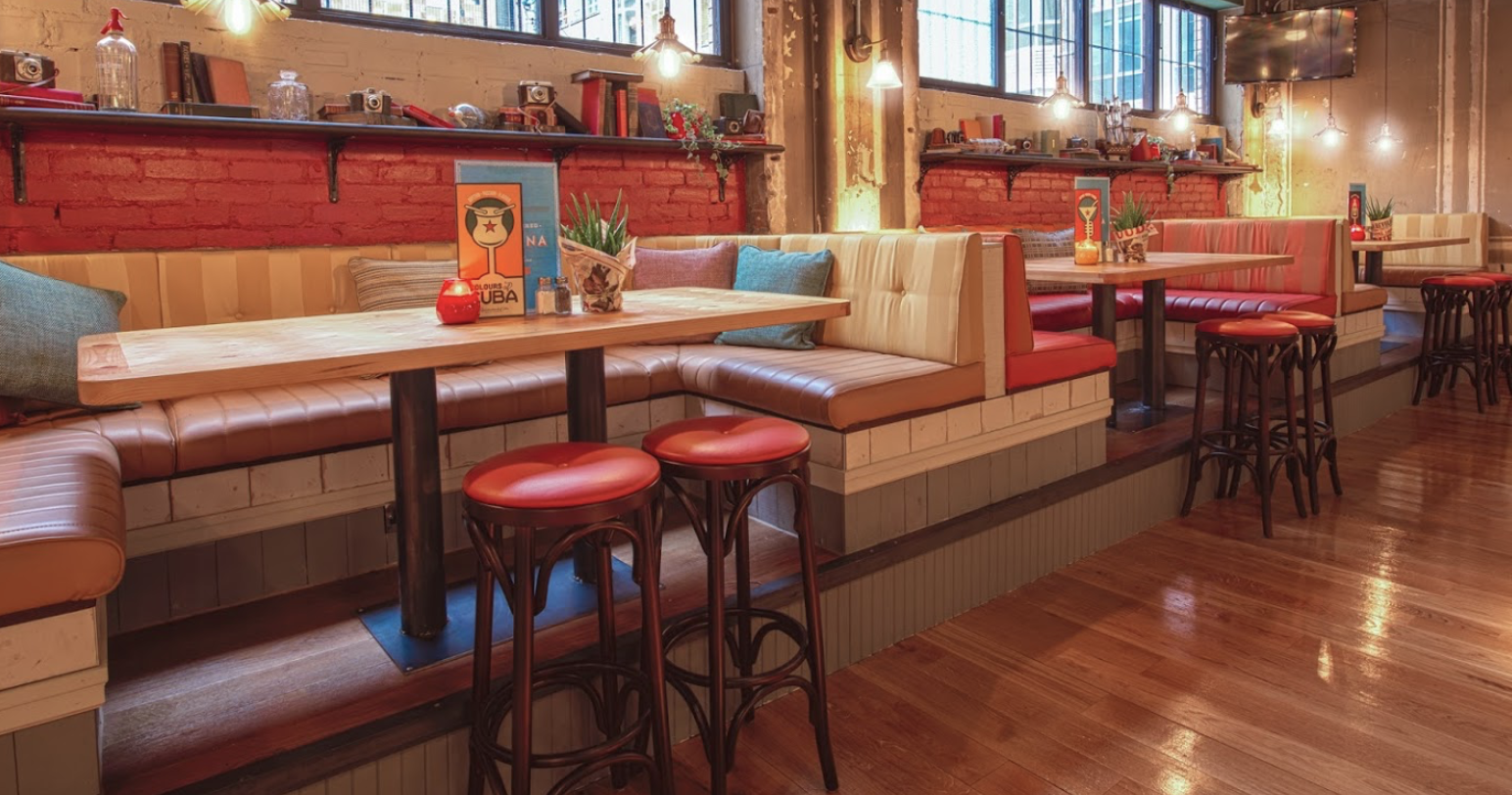 Cozy venue in Revolucion de Cuba Glasgow, perfect for social events and meetings.