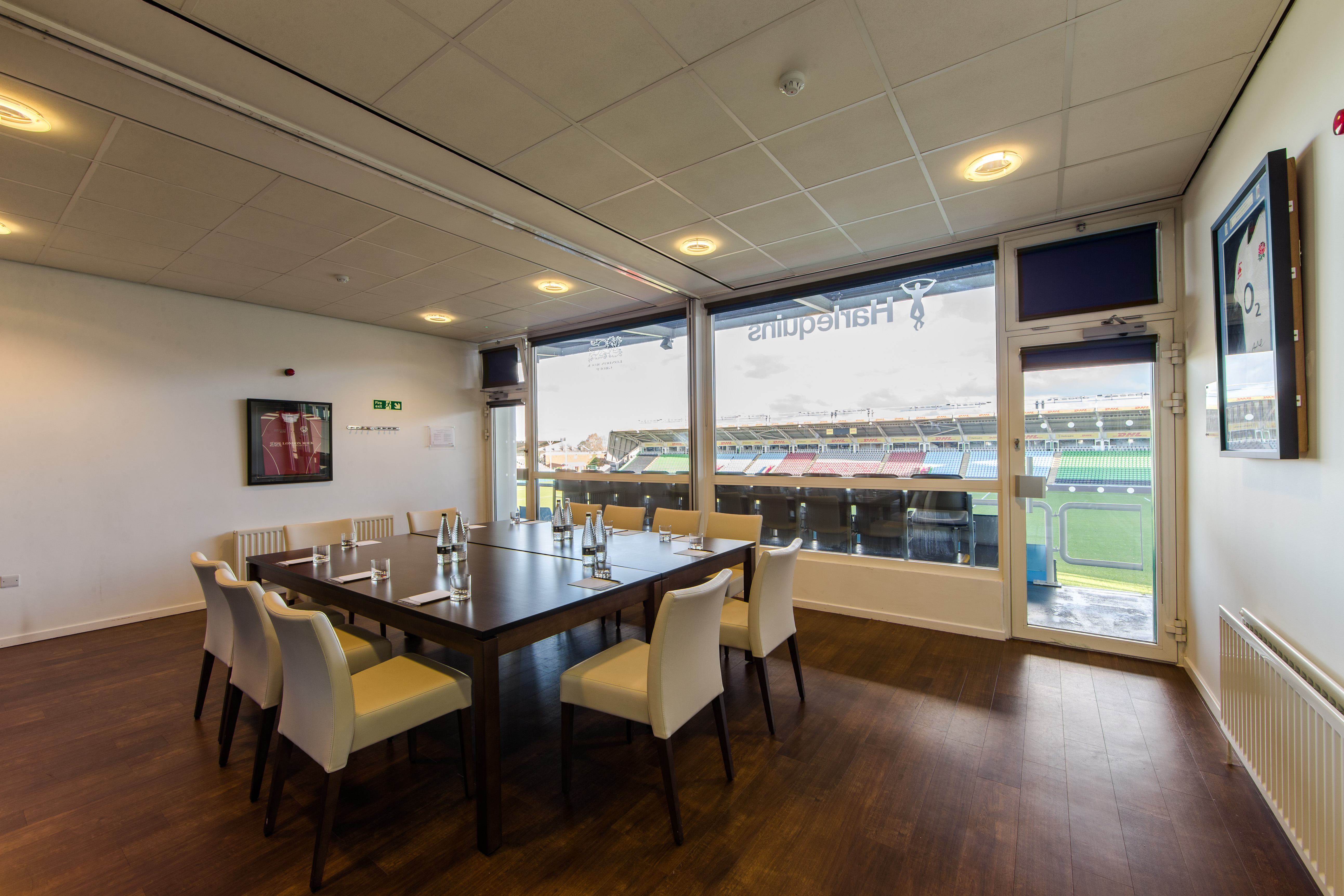 Double Executive Boxes at Twickenham Stoop Stadium, ideal for corporate meetings and events.