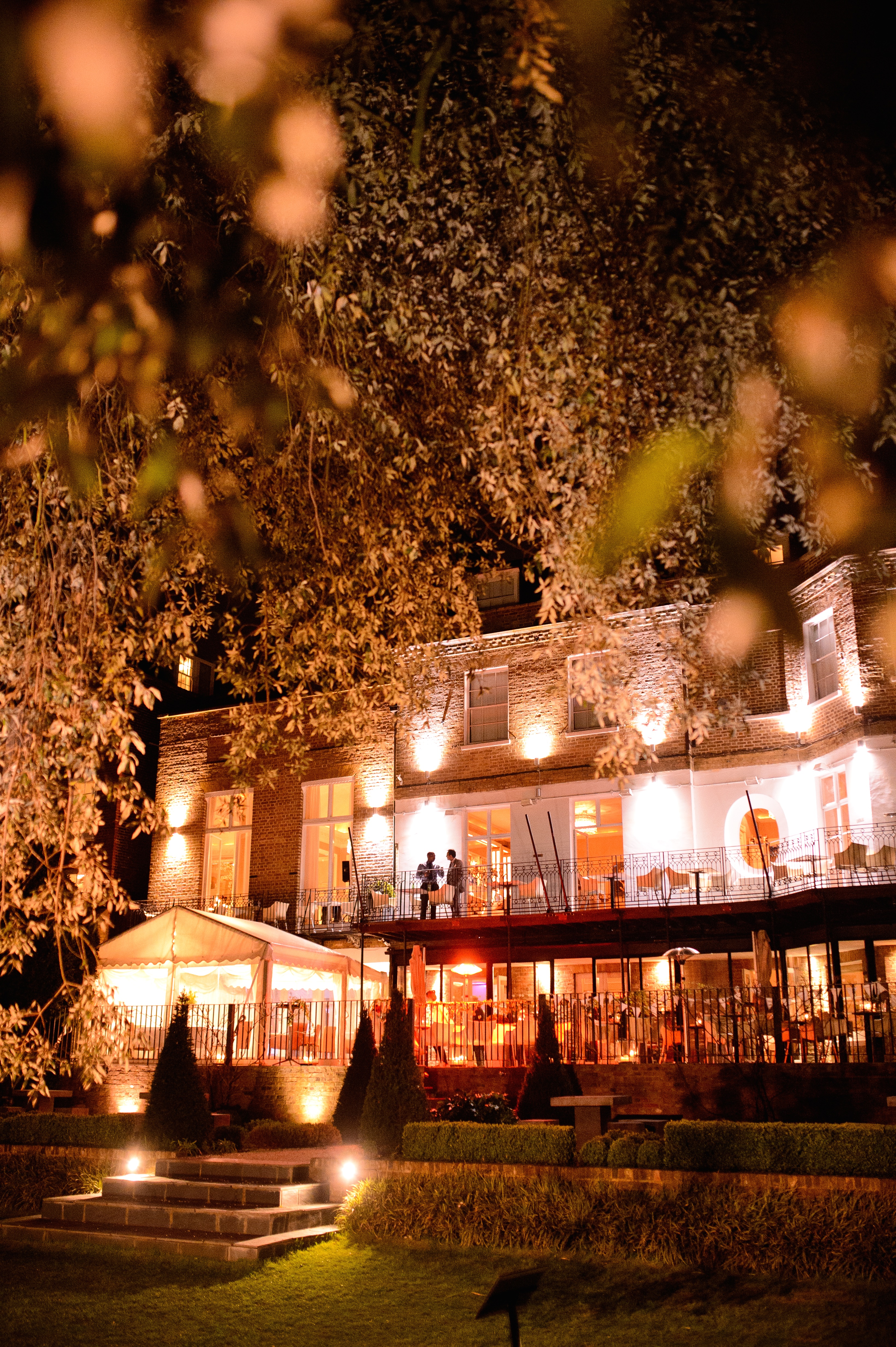 Elegant Restaurant & Lounge Bar with warm lighting, ideal for weddings and corporate events.