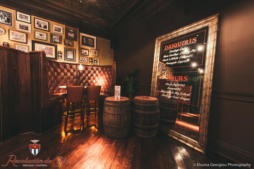 Cozy Havana Bar in Nottingham with warm lighting, ideal for networking events.