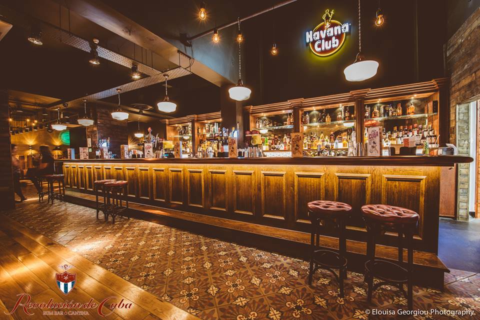 Stylish bar at Casa & Havana, ideal for networking events and gatherings in Nottingham.
