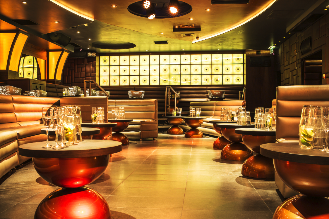 Stylish Main Room at Maddox Club Mayfair, perfect for upscale events and networking.