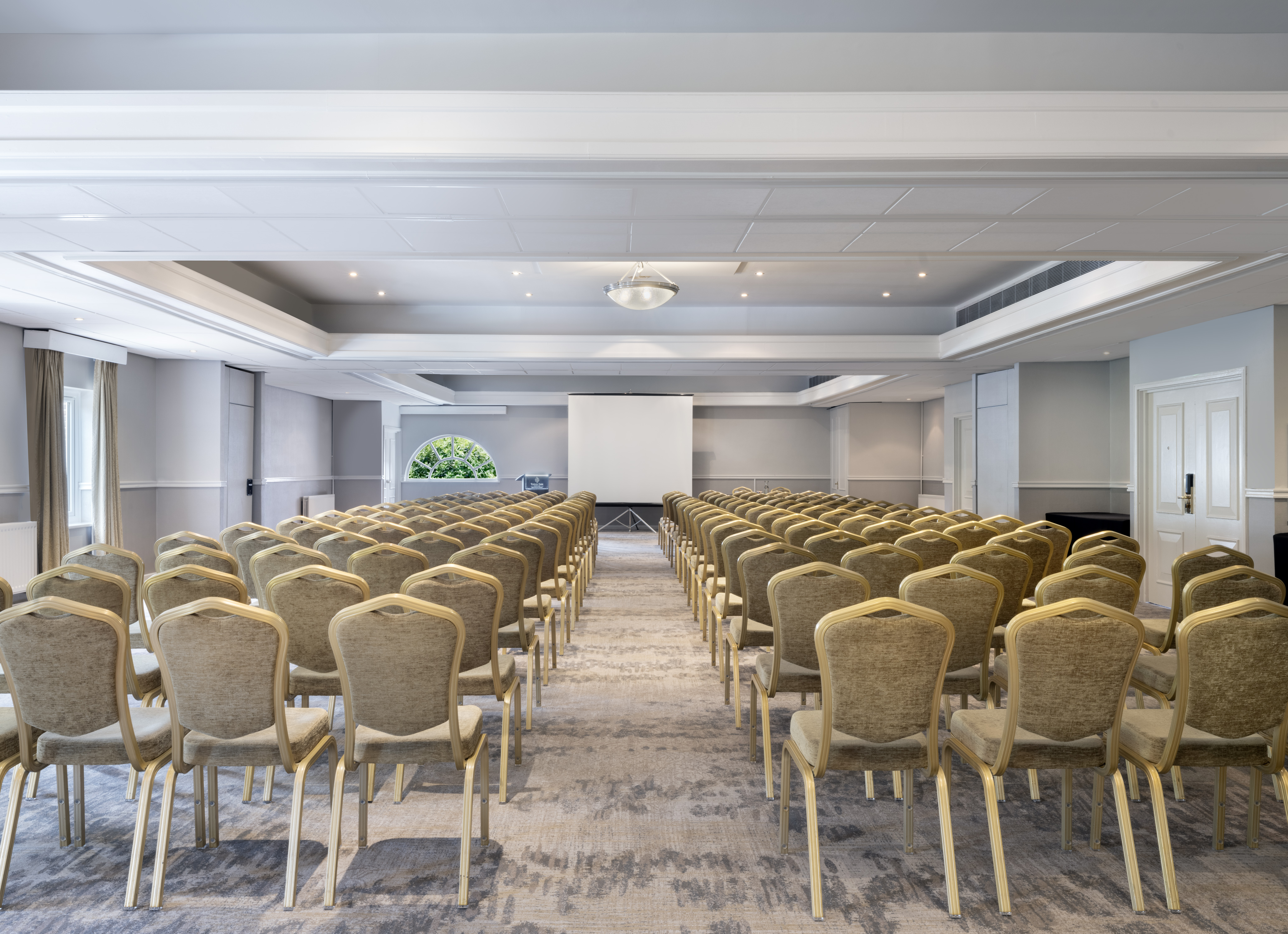 Thurnham Suite conference room with elegant chairs, ideal for presentations and workshops.