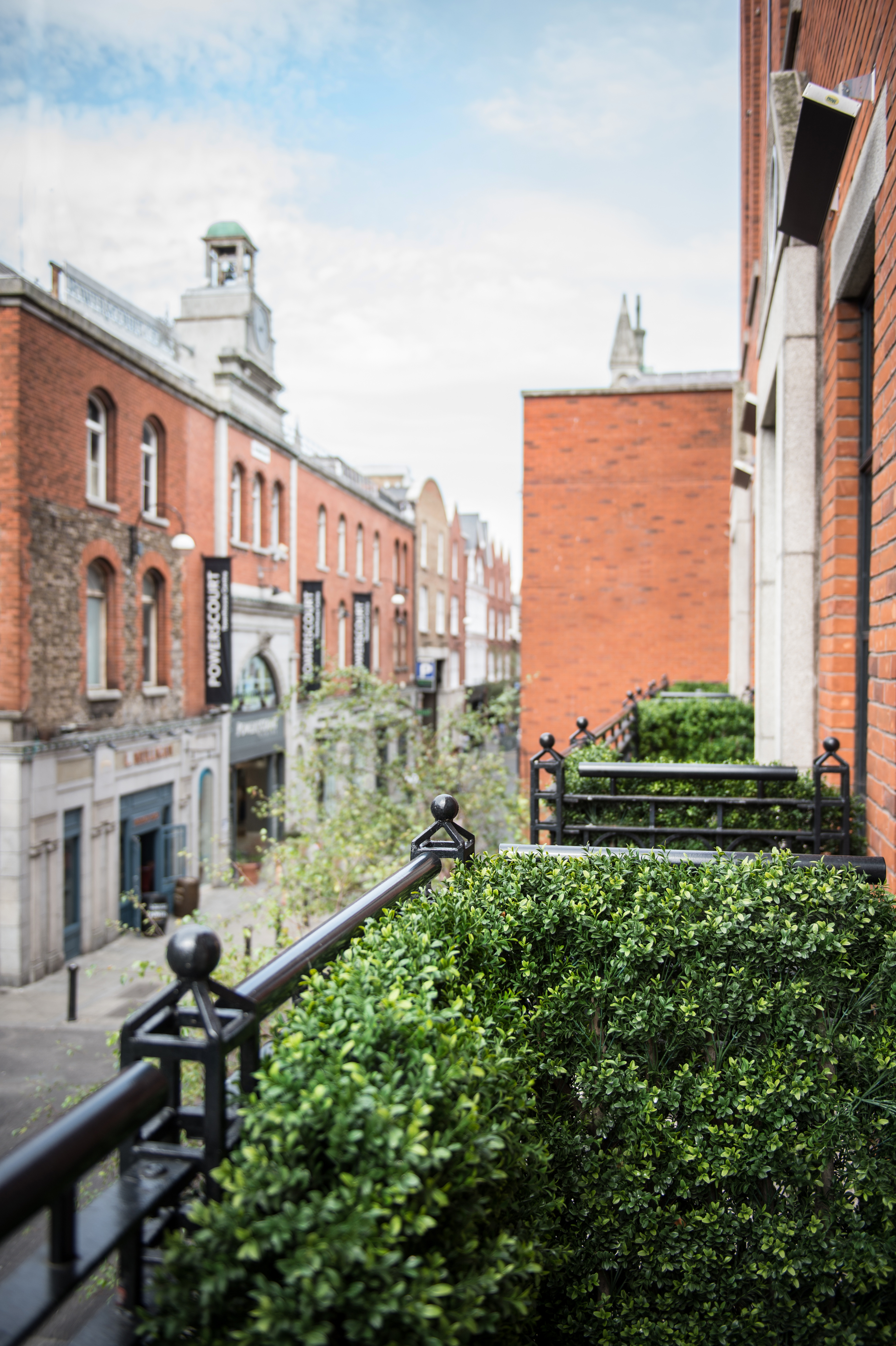 Grafton Suite outdoor venue with brick architecture for networking events in Dublin.