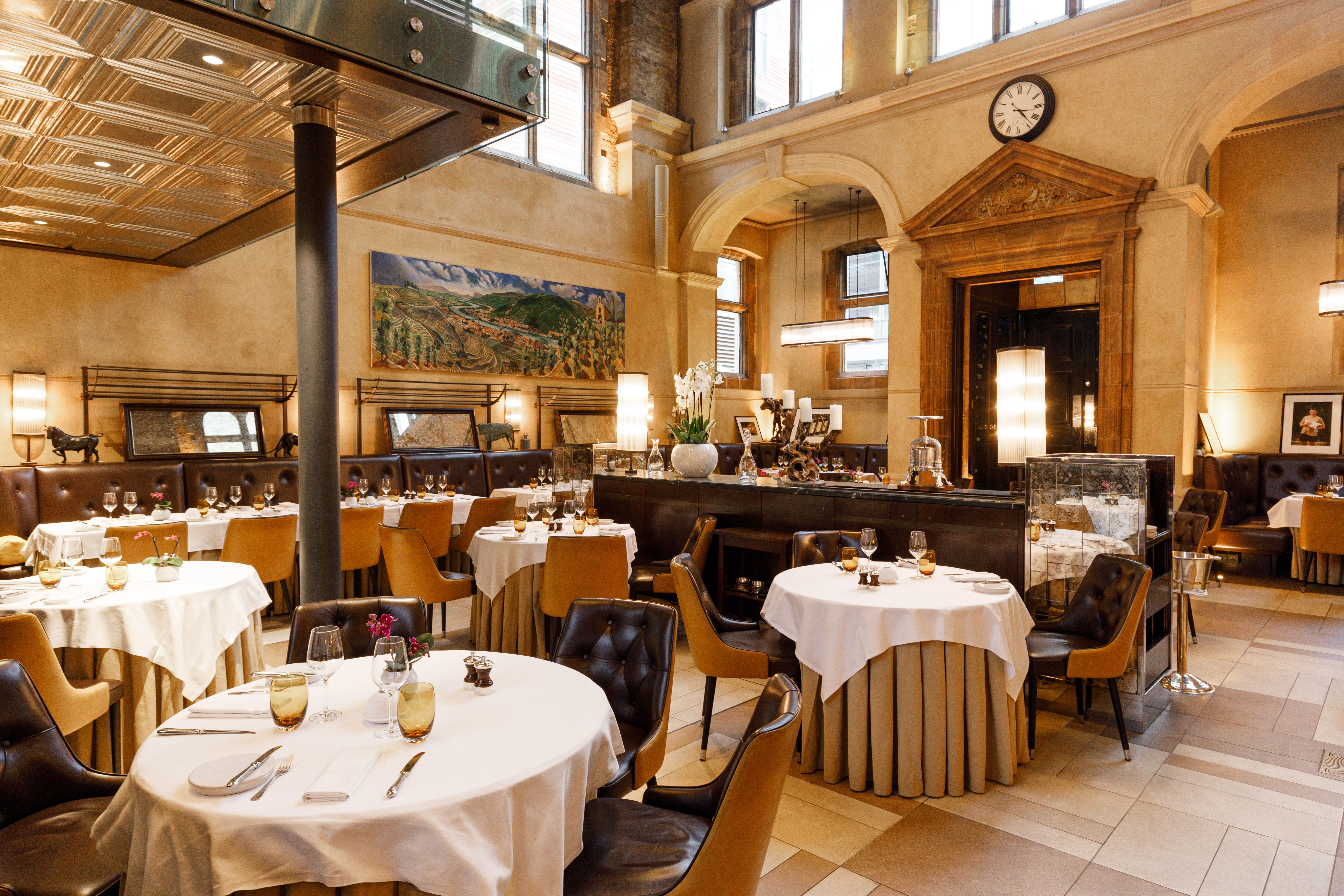 Sophisticated dining space at Galvin La Chapelle for upscale events and formal dinners.