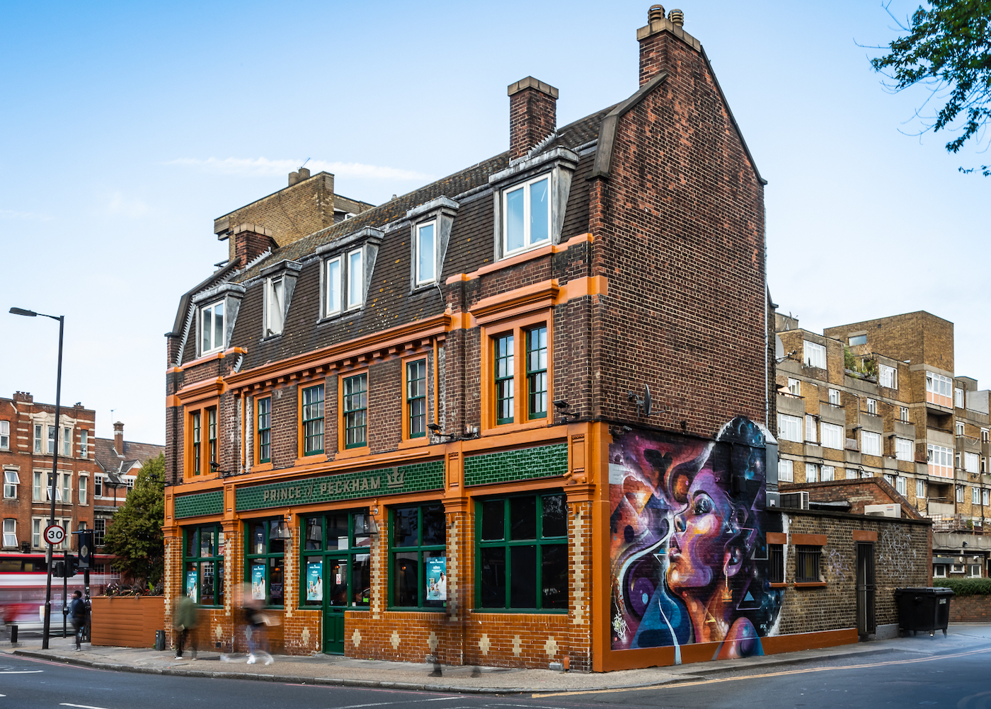 Vibrant Yellow Room at Prince Of Peckham, perfect for casual meetings and social events.