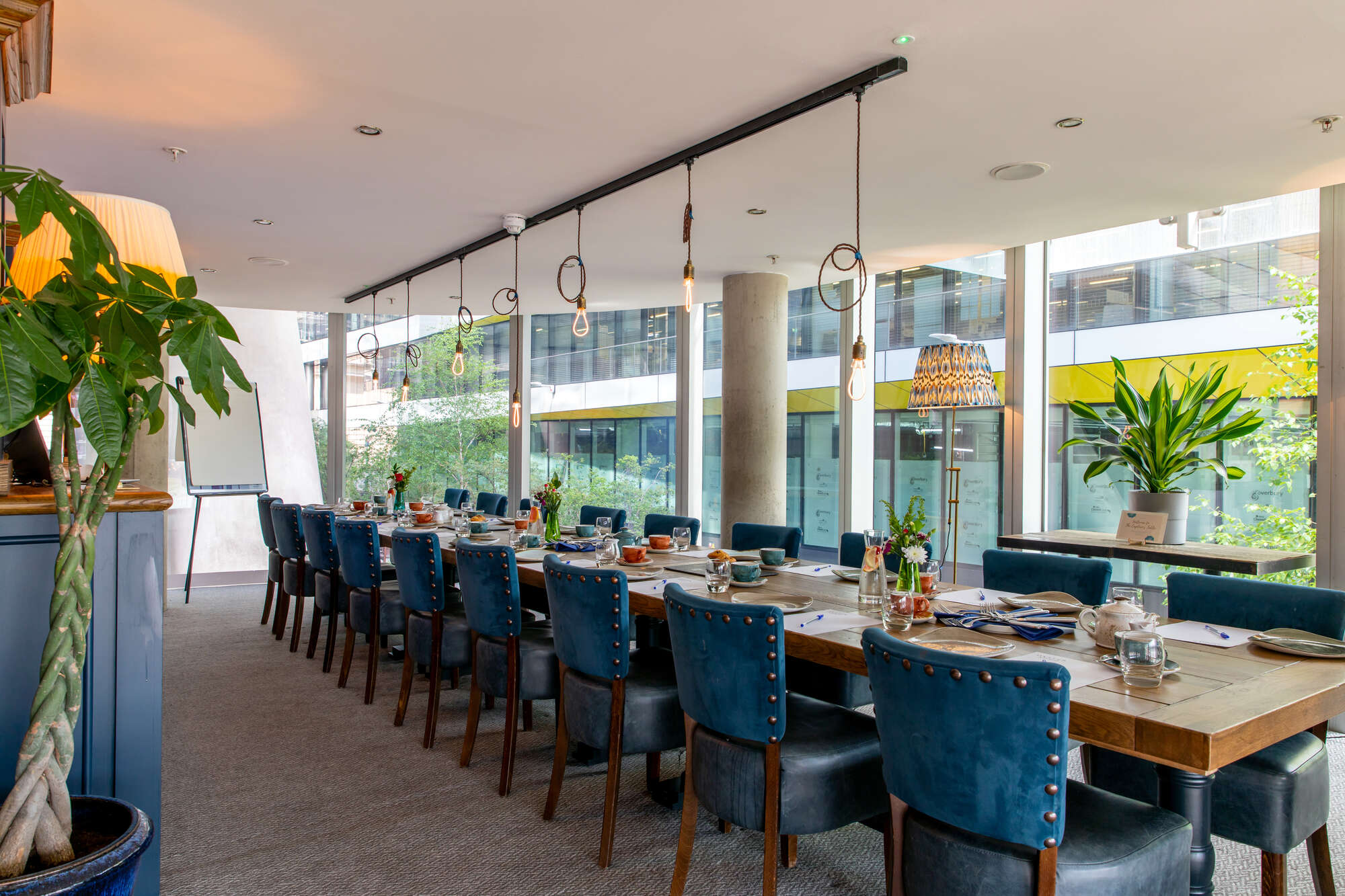 The Captain's Table in The Oyster Shed: elegant meeting space for corporate events.