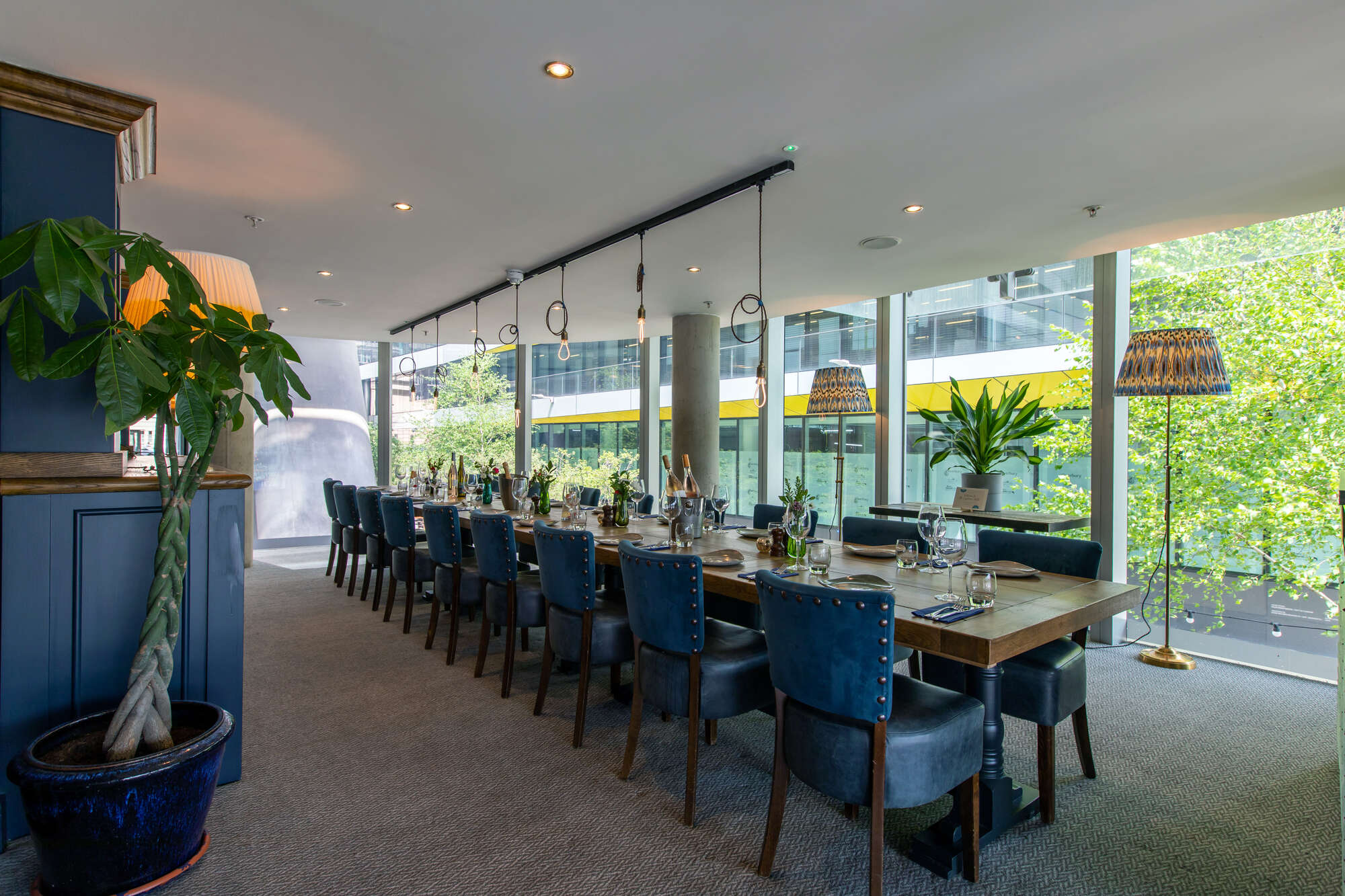 Stylish dining space at The Captain's Table, ideal for corporate meetings and private events.