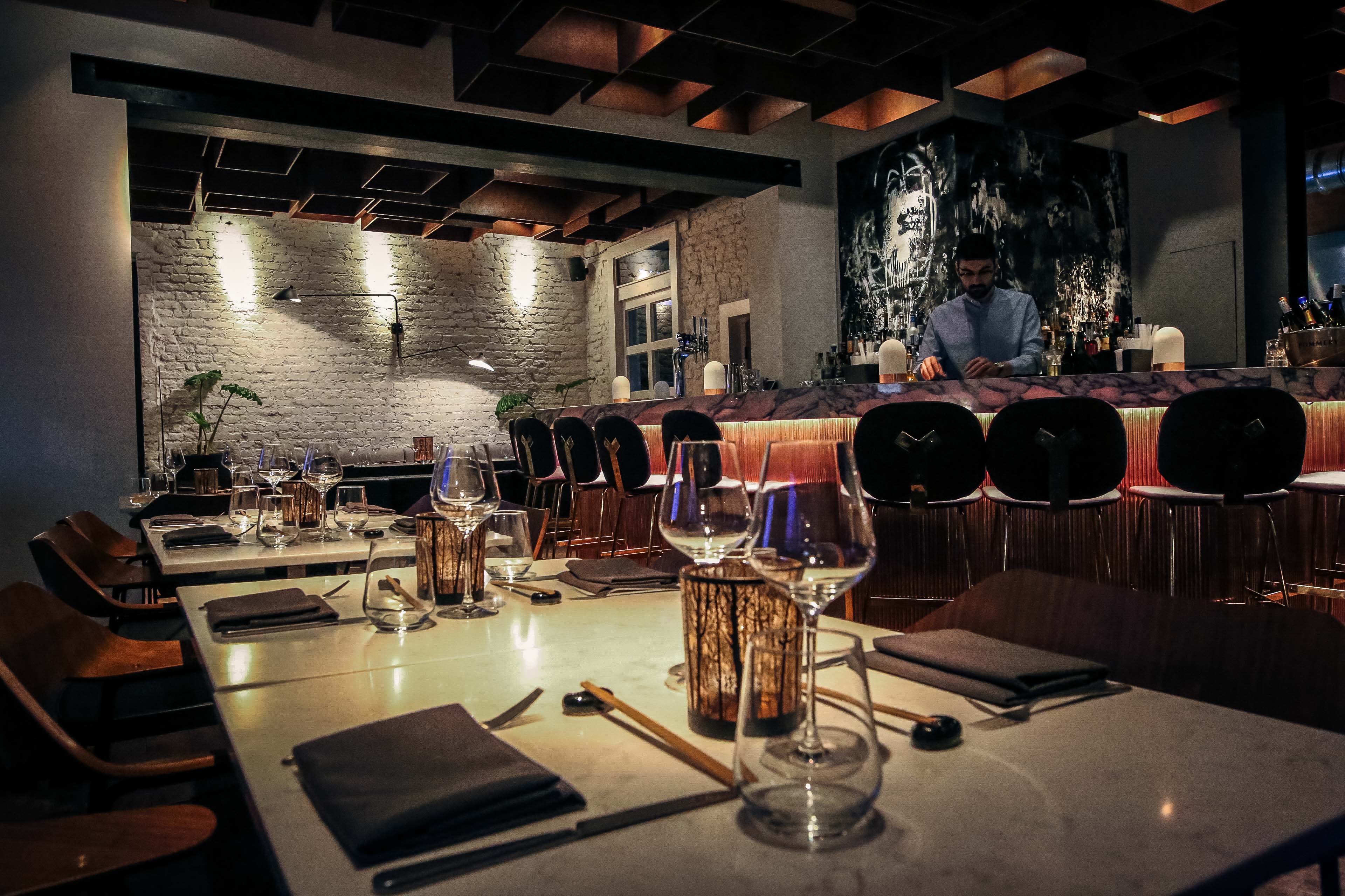 Robata Grill Restaurant: elegant dining space for corporate events and intimate gatherings.