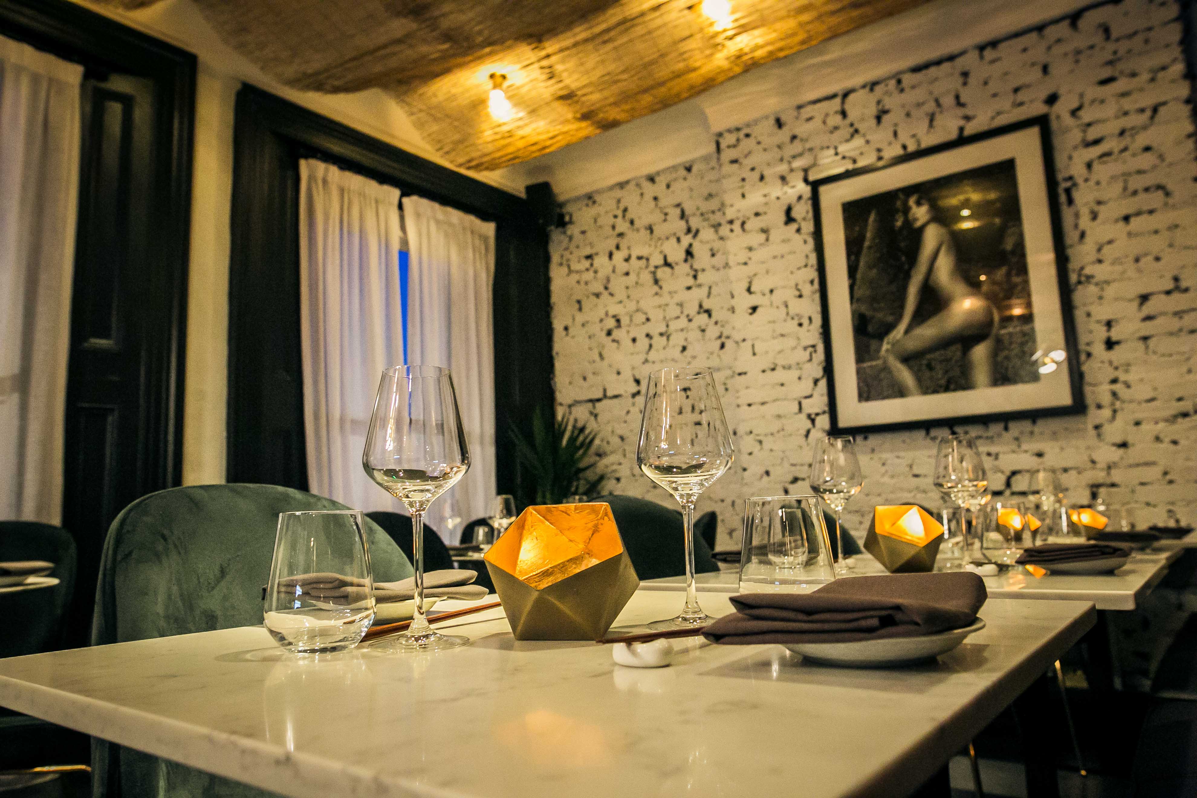 Stylish dining space at Robata Grill, ideal for intimate gatherings and upscale events.