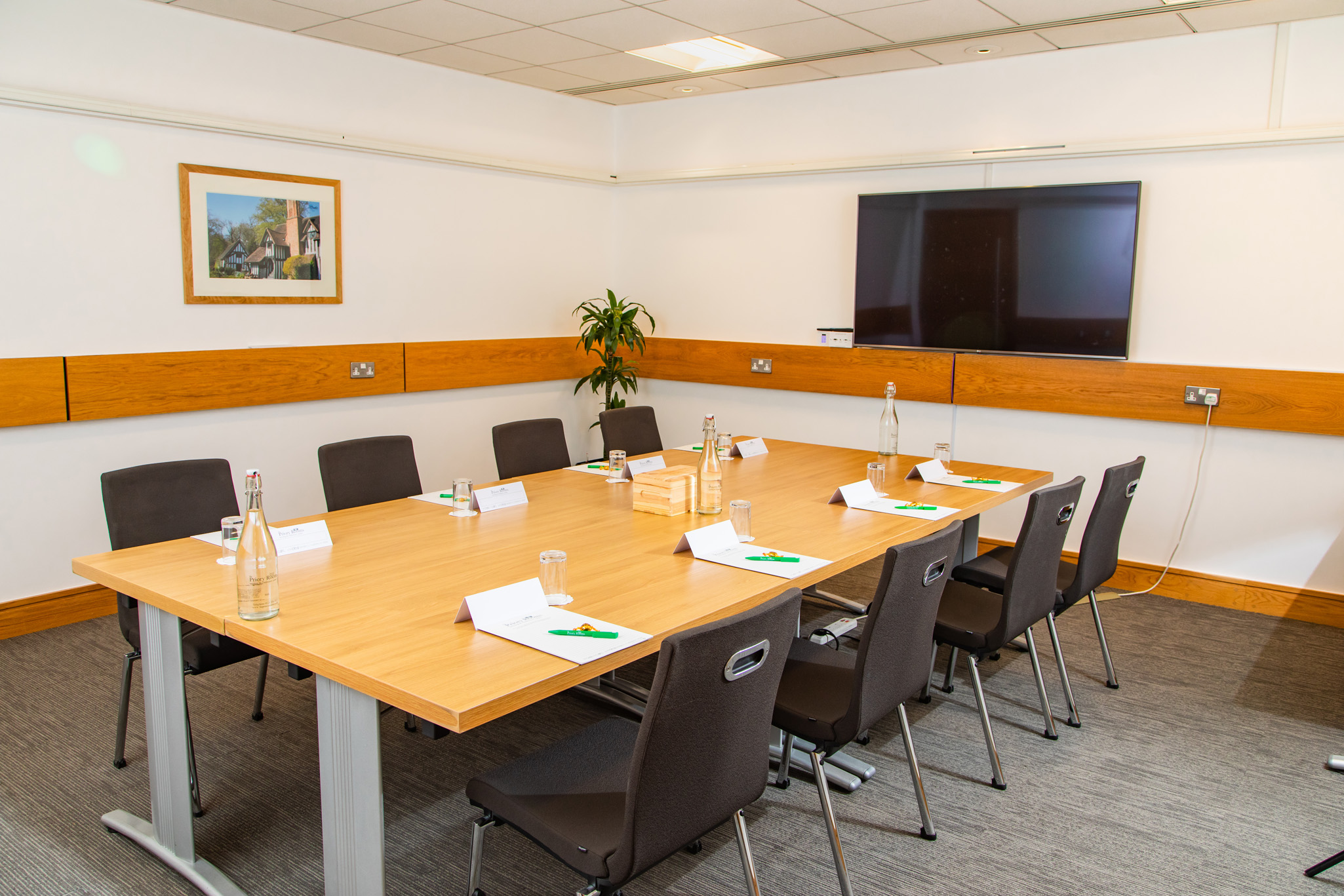 Margaret Fell in a modern meeting room, ideal for corporate events and workshops.