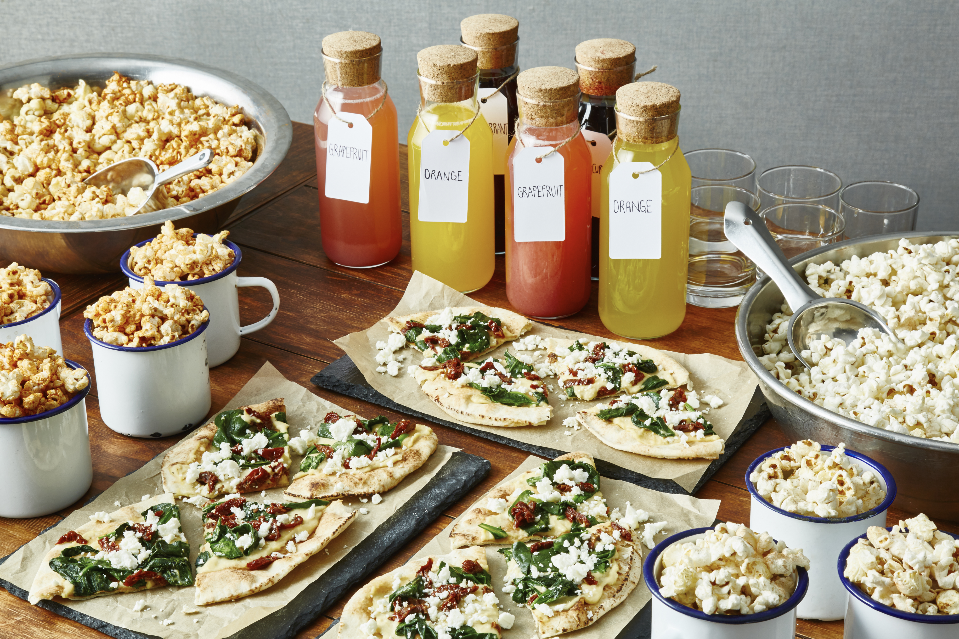 Admirals Suite refreshment station with elegant beverages for meetings and events.